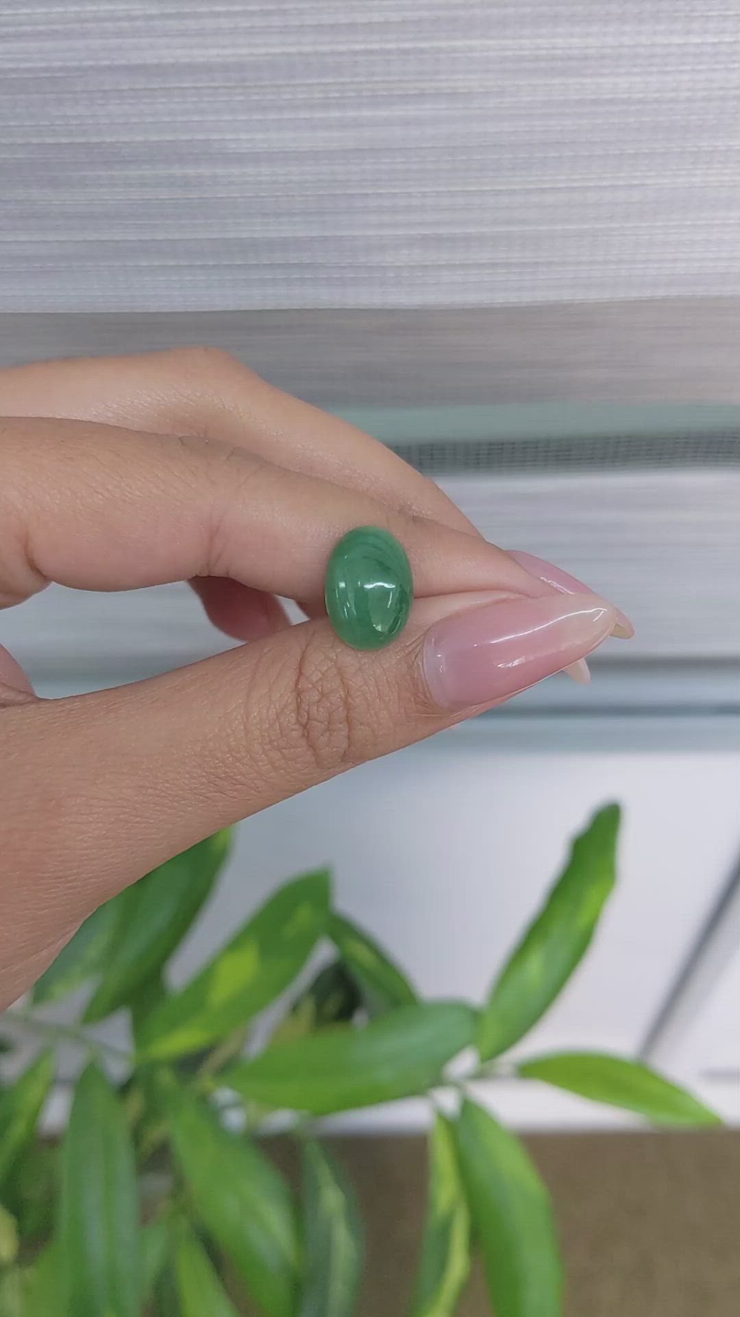 5.89 Ct. Cabochon White Opal from Burma (Myanmar) Size Video