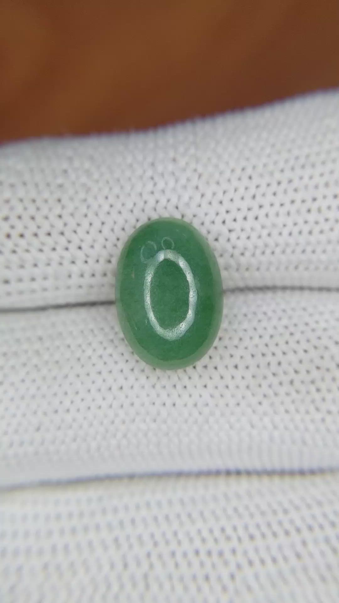 5.89 Ct. Cabochon White Opal from Burma (Myanmar) Size Video