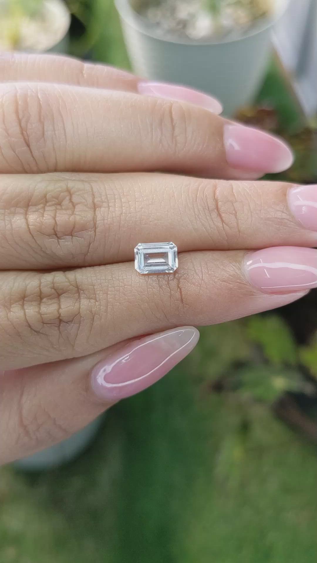 1.19 Ct. Zircon from Ceylon (Sri Lanka) Size Video