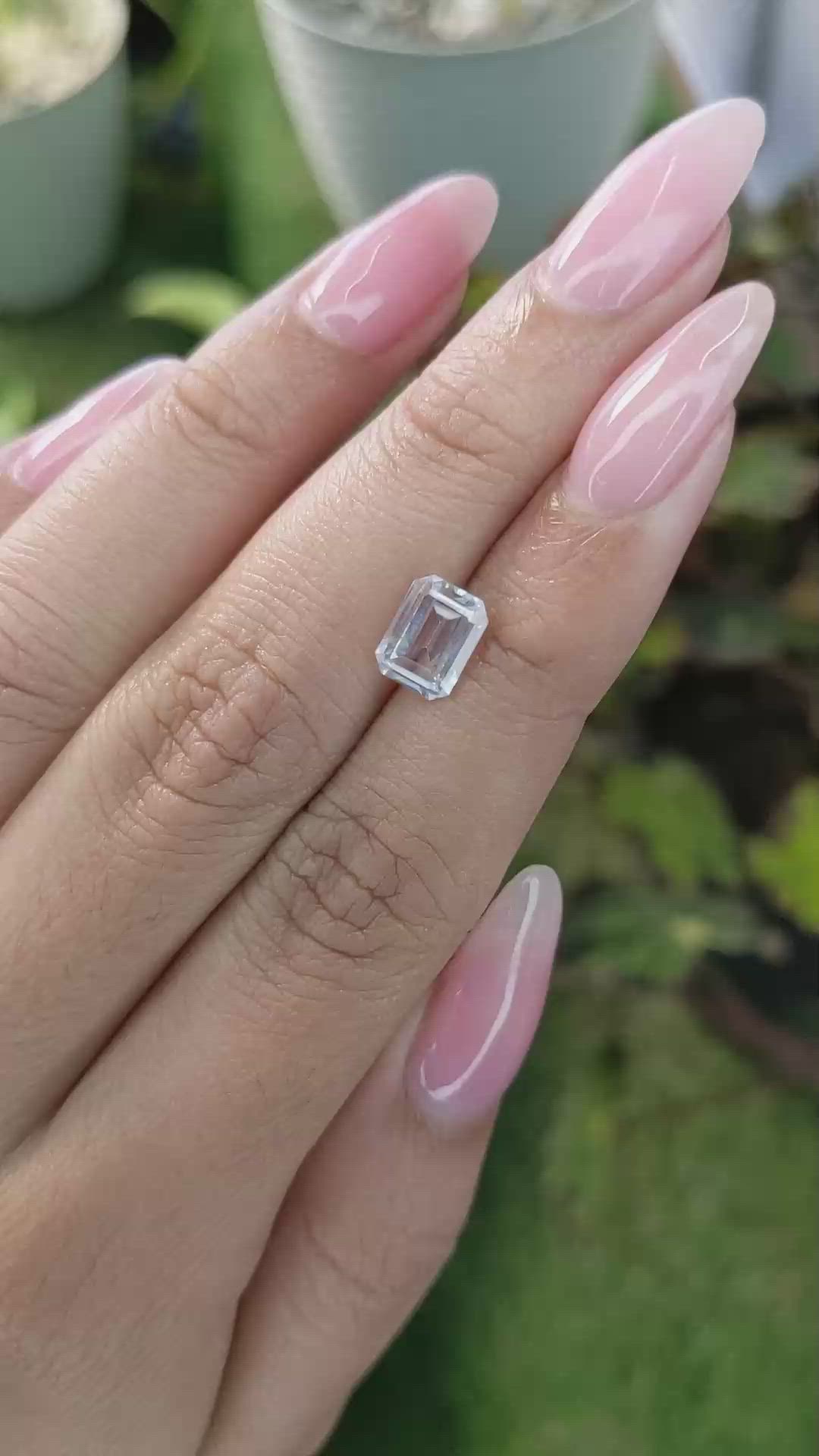 1.90 Ct. Zircon from Ceylon (Sri Lanka) Size Video