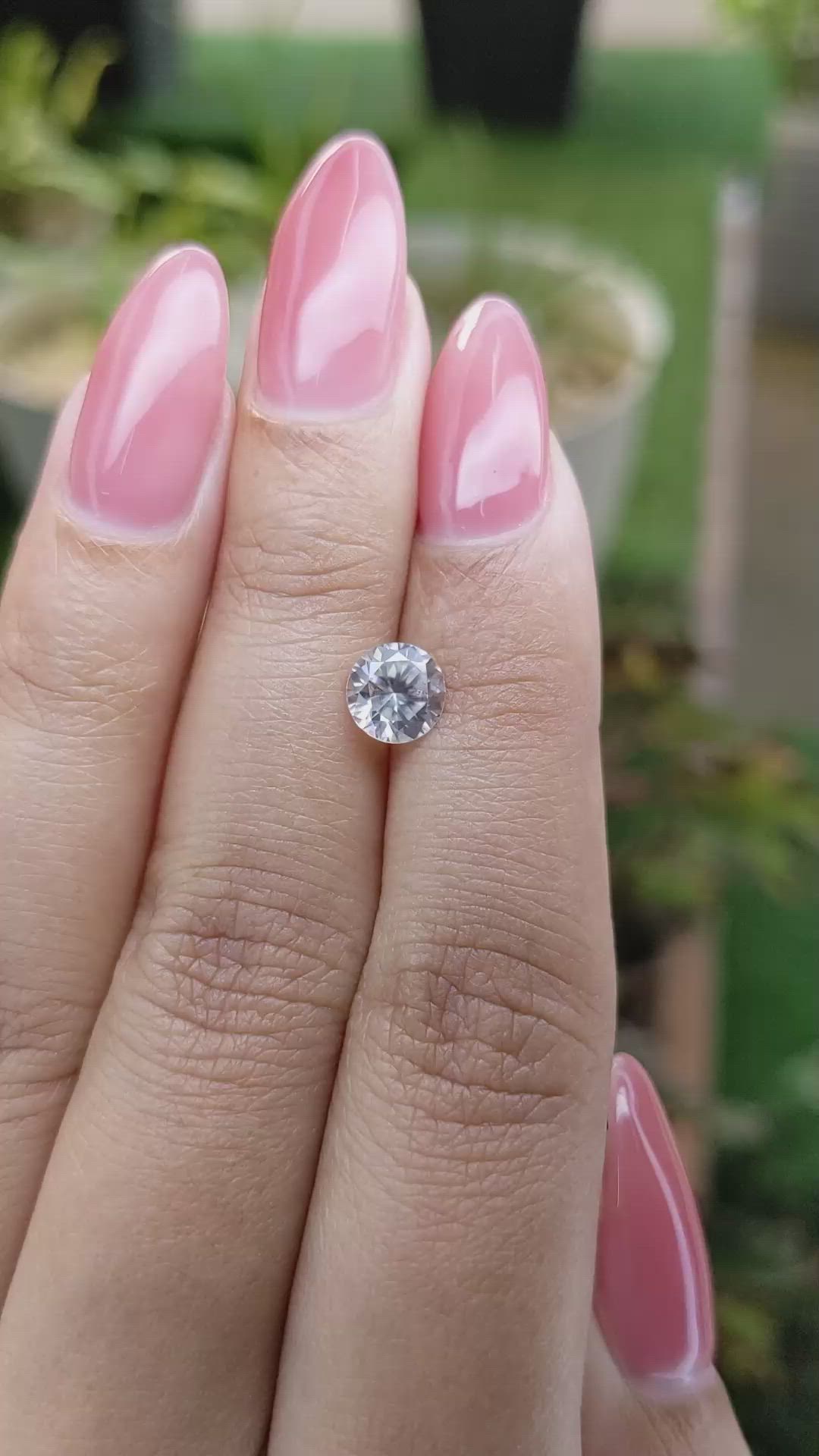 1.41 Ct. Zircon from Ceylon (Sri Lanka) Size Video