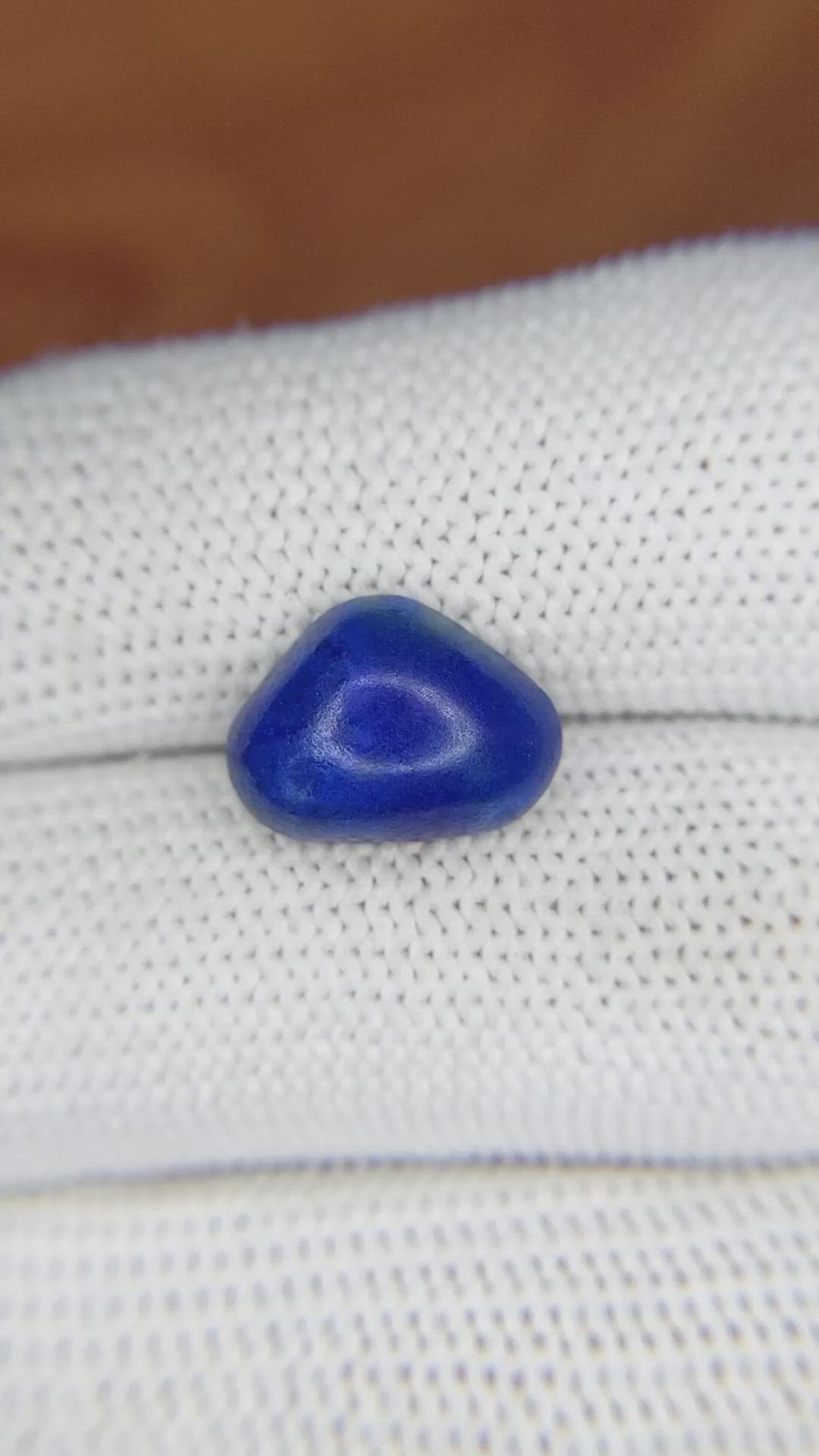 3.99 Ct. Cabochon Lapis from Afghanistan Size Video
