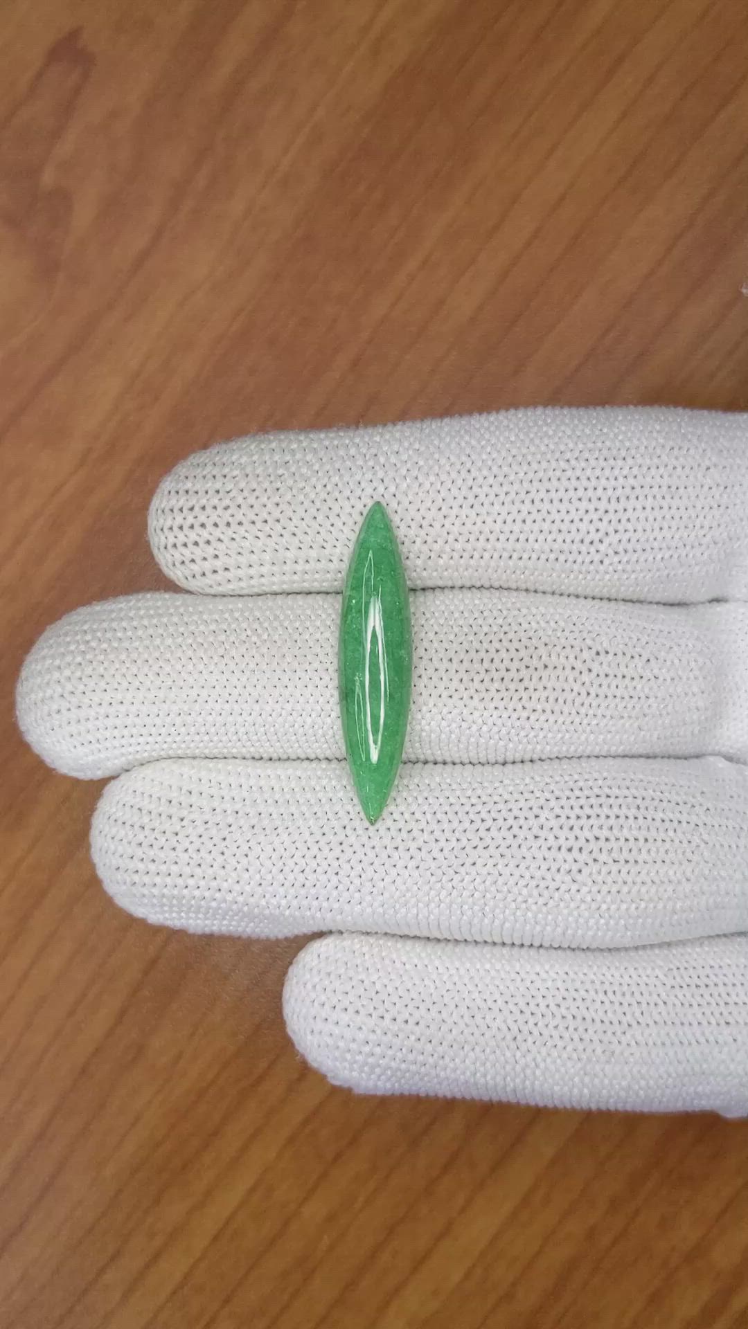 6.71 Ct. Cabochon Jade from Burma (Myanmar) Size Video