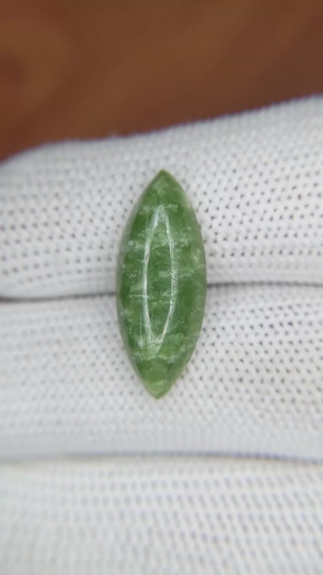 6.21 Ct. Cabochon Jade from Burma (Myanmar) Size Video
