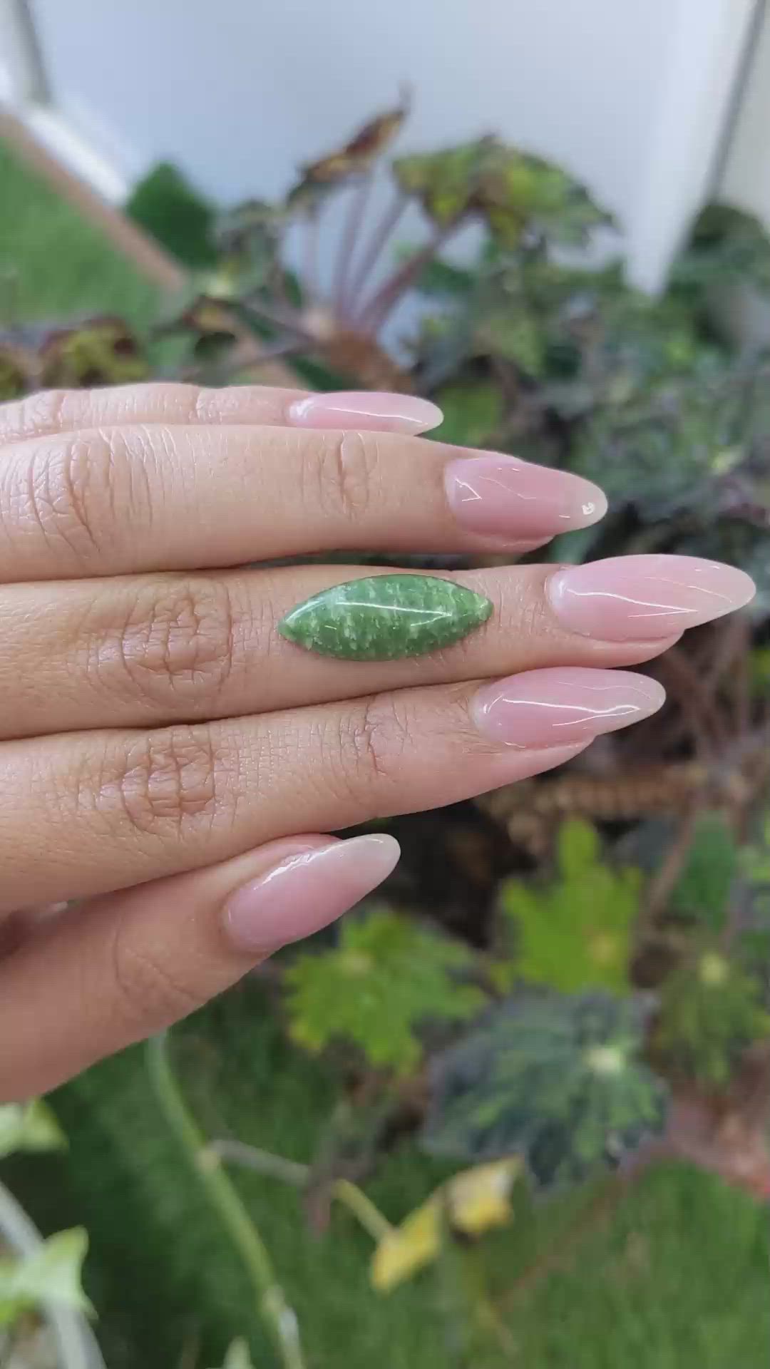 6.21 Ct. Cabochon Jade from Burma (Myanmar) Size Video