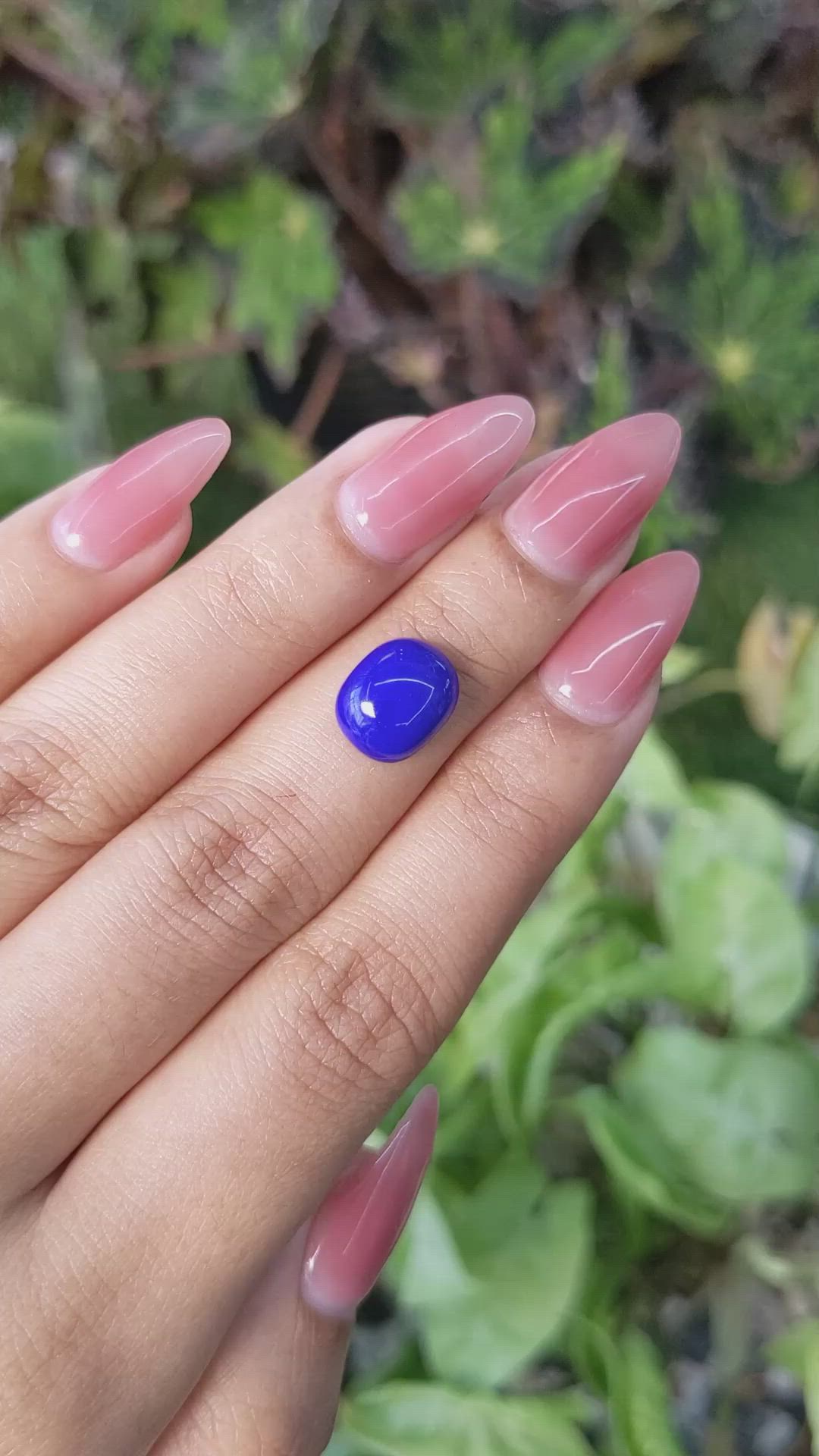 3.50 Ct. Cabochon Lapis from Afghanistan Size Video