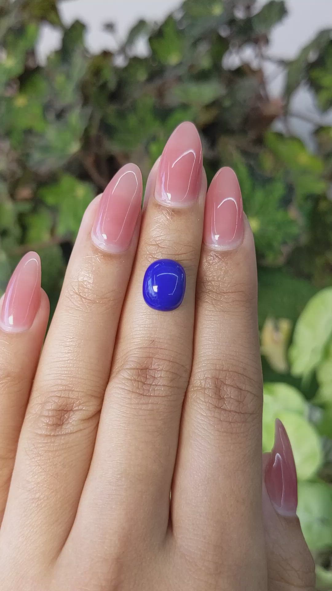 3.50 Ct. Cabochon Lapis from Afghanistan Size Video