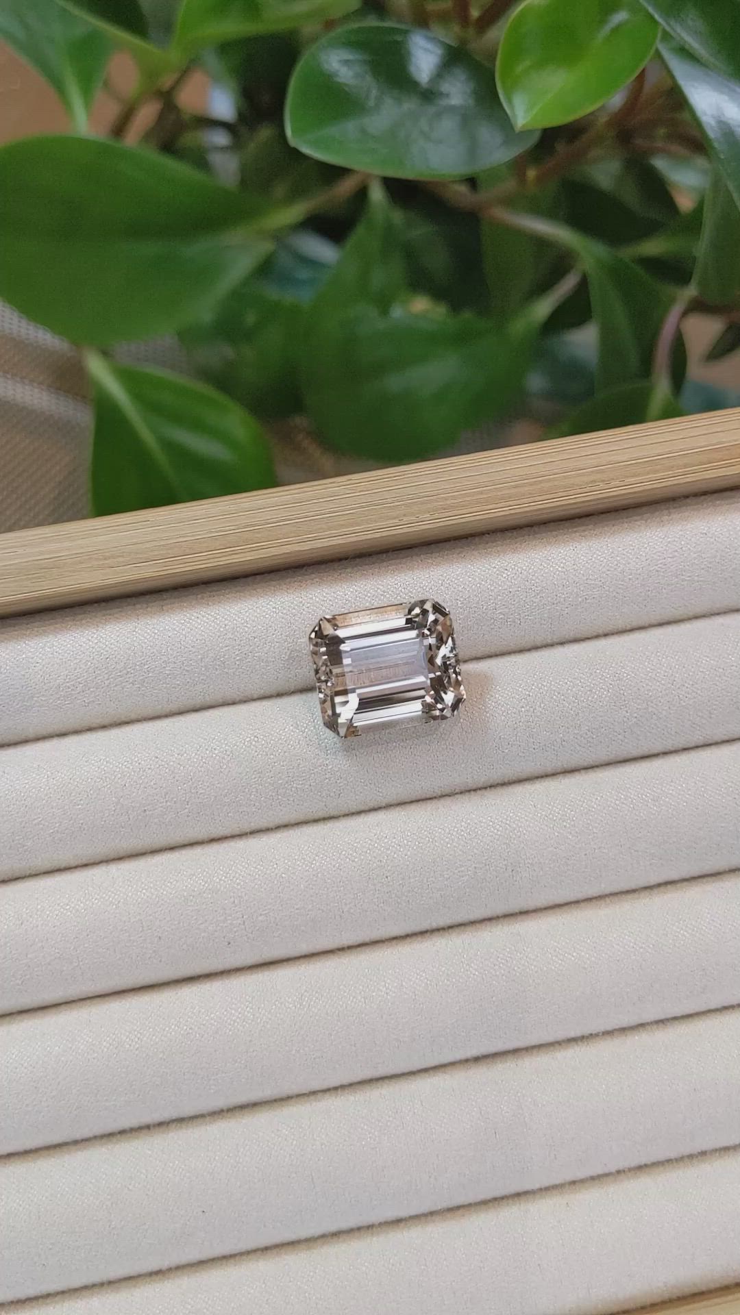 26.51 Ct. Morganite from Brazil Size Video