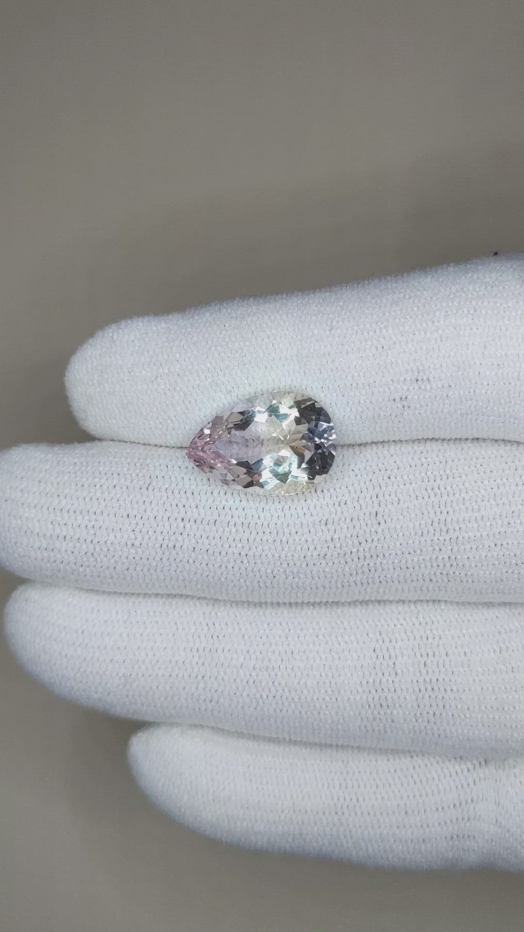 6.09 Ct. Morganite from Brazil Size Video