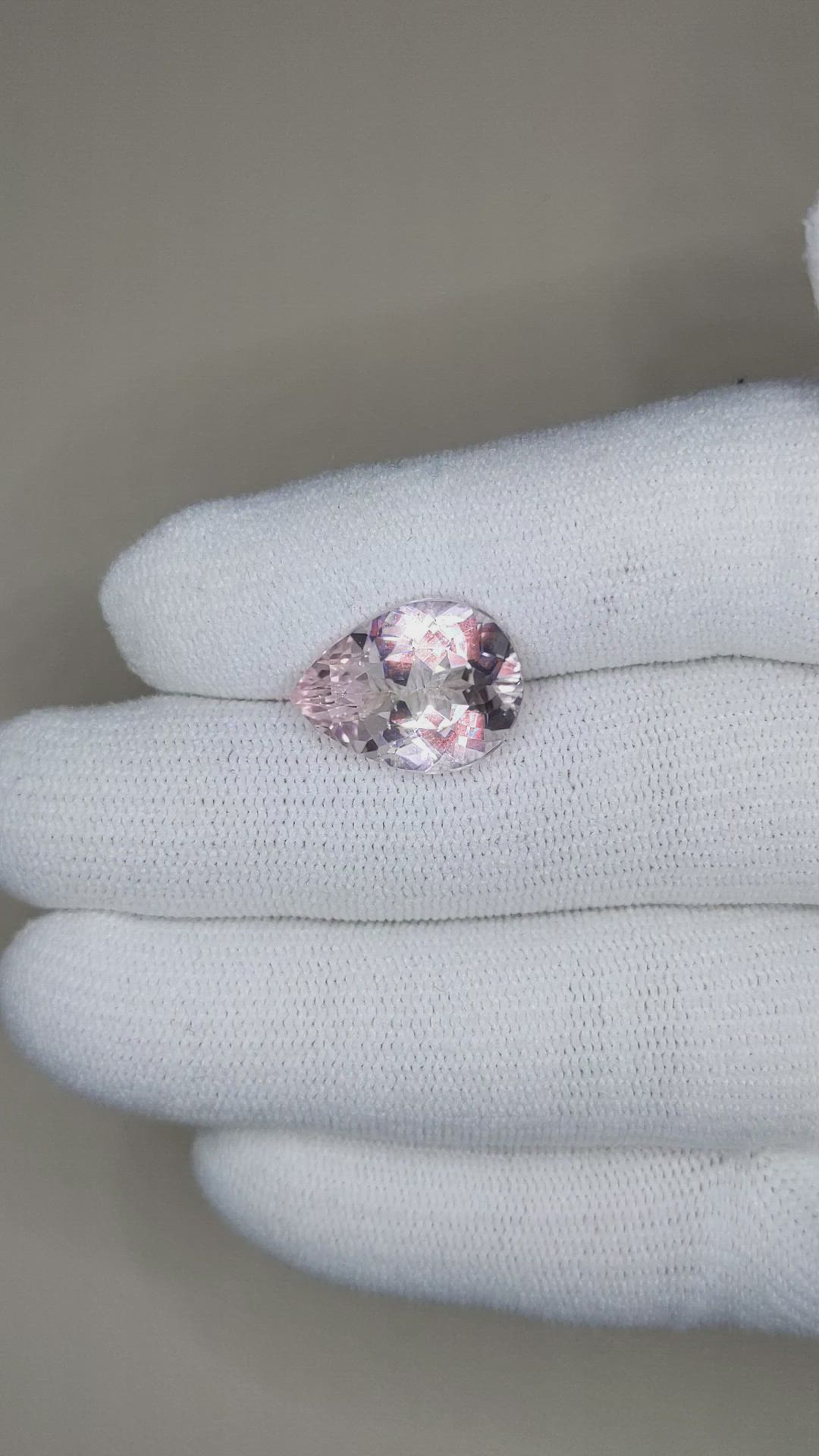 6.65 Ct. Morganite from Brazil Size Video