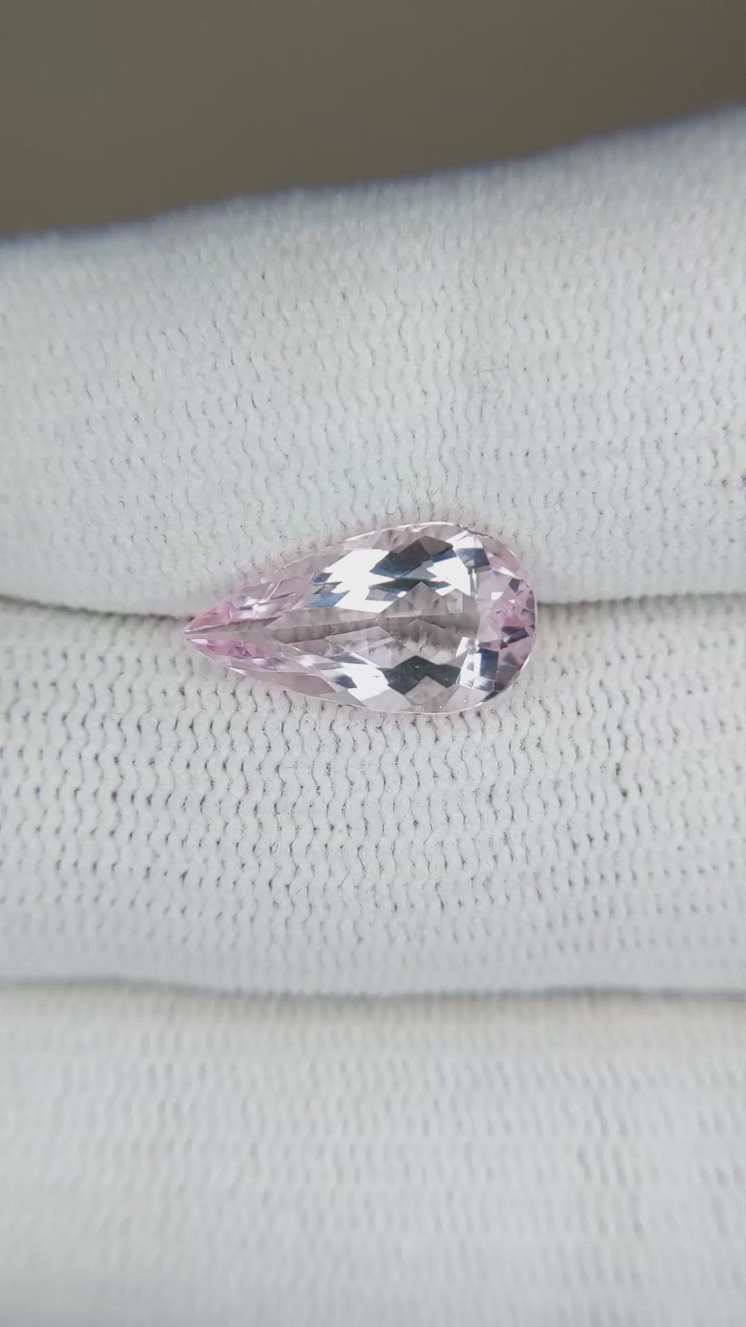 2.72 Ct. Morganite from Brazil Size Video