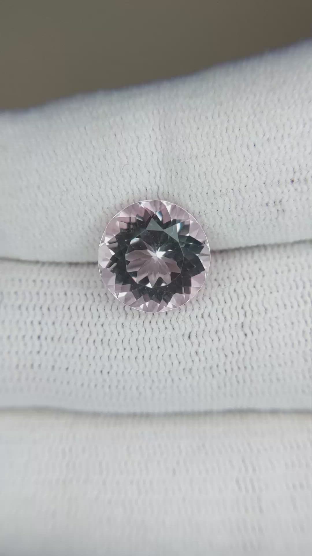 4.00 Ct. Morganite from Brazil Size Video