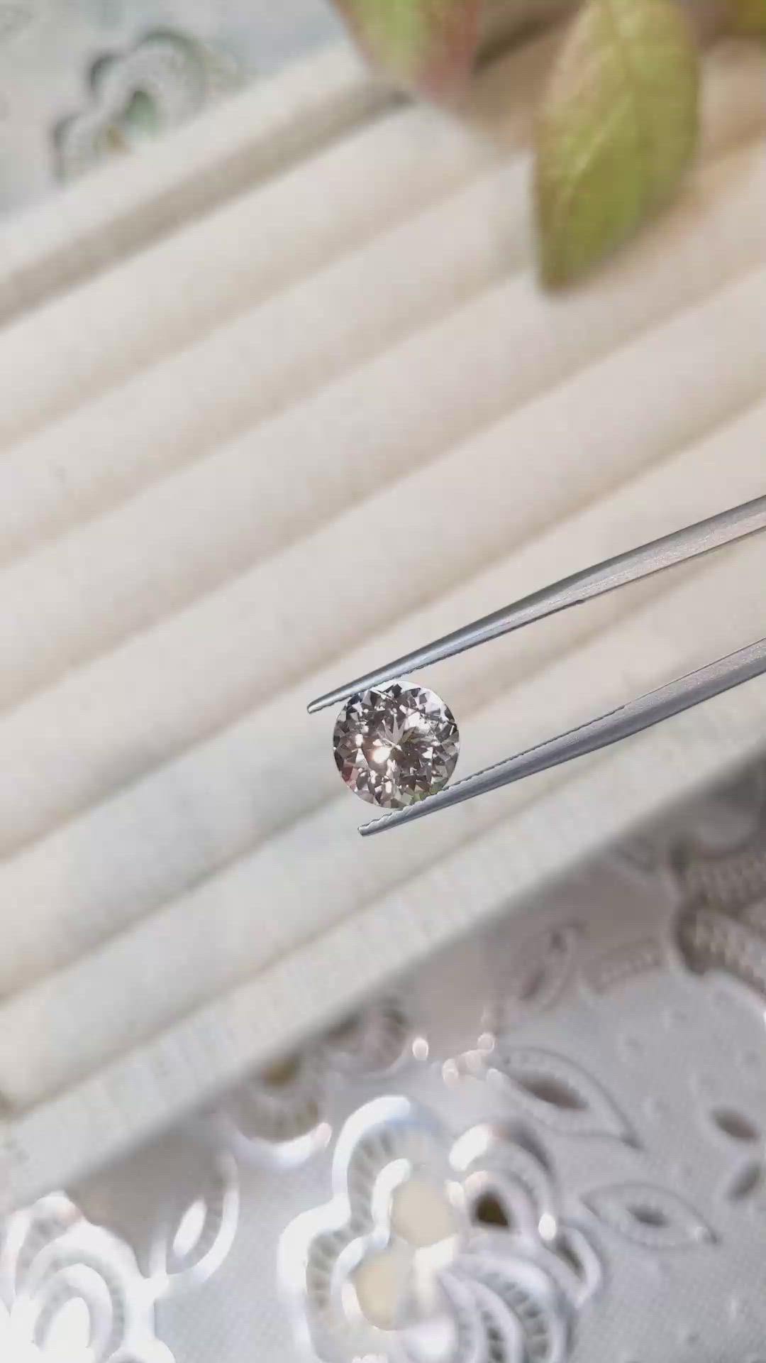 2.47 Ct. Morganite from Brazil Size Video