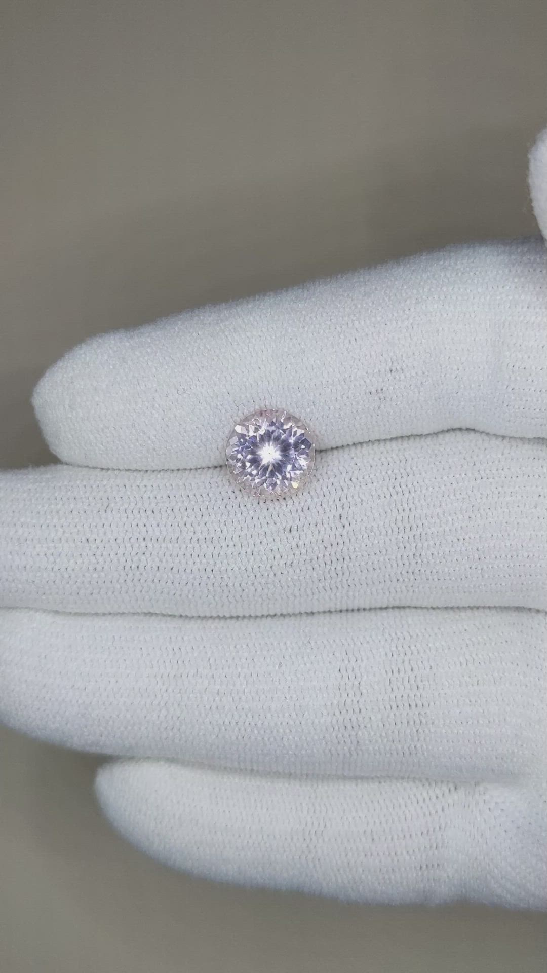 2.47 Ct. Morganite from Brazil Size Video