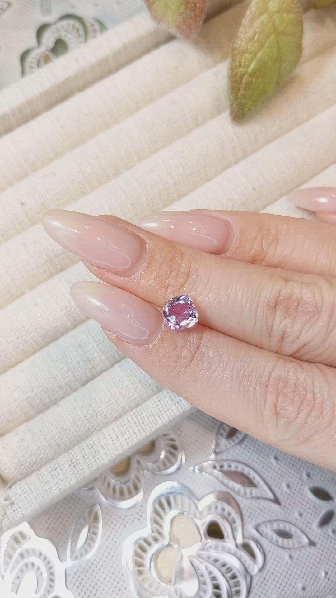 1.78 Ct. Kunzite from Afghanistan Size Video