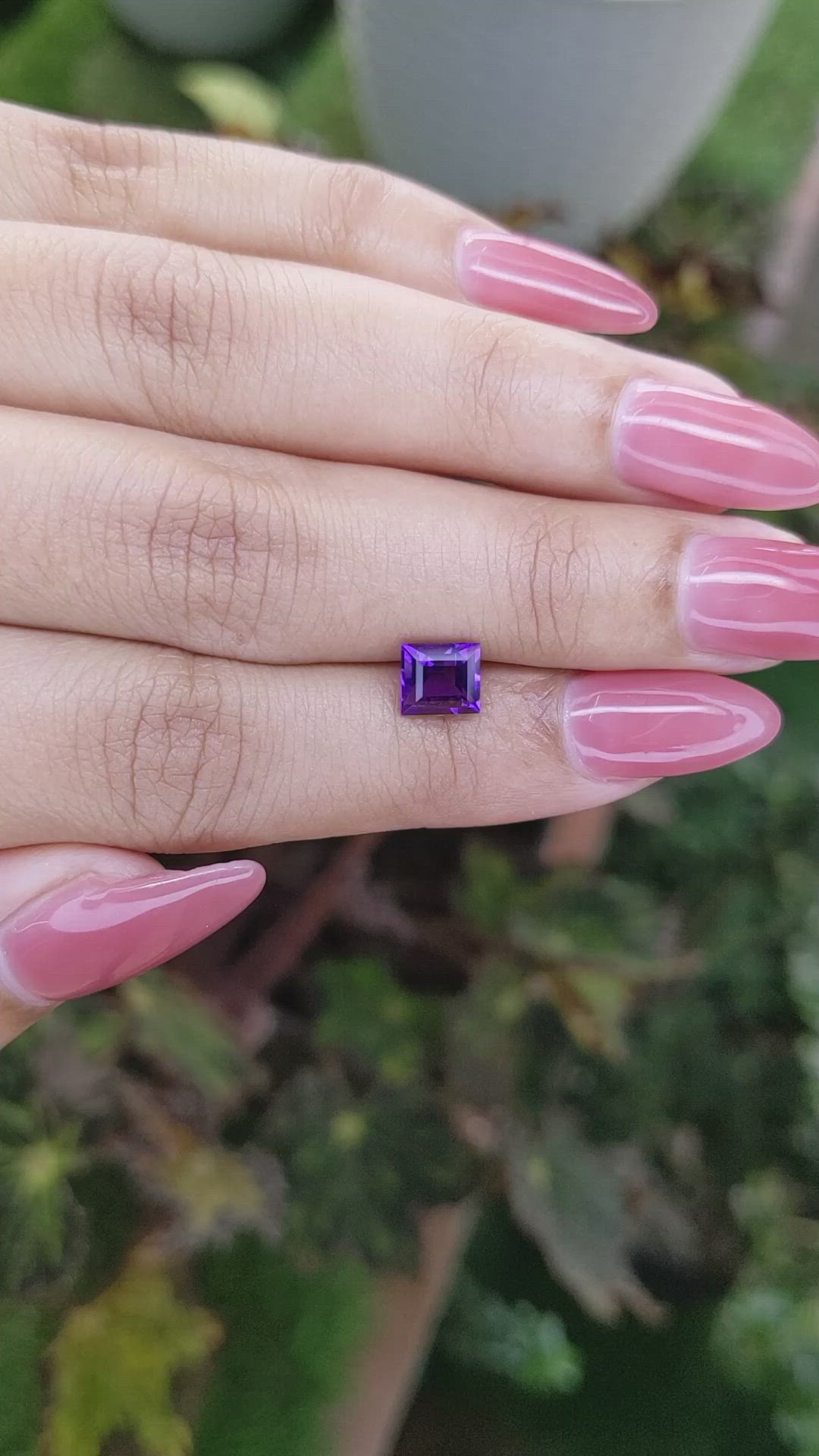 1.04 Ct. Amethyst from Brazil Size Video