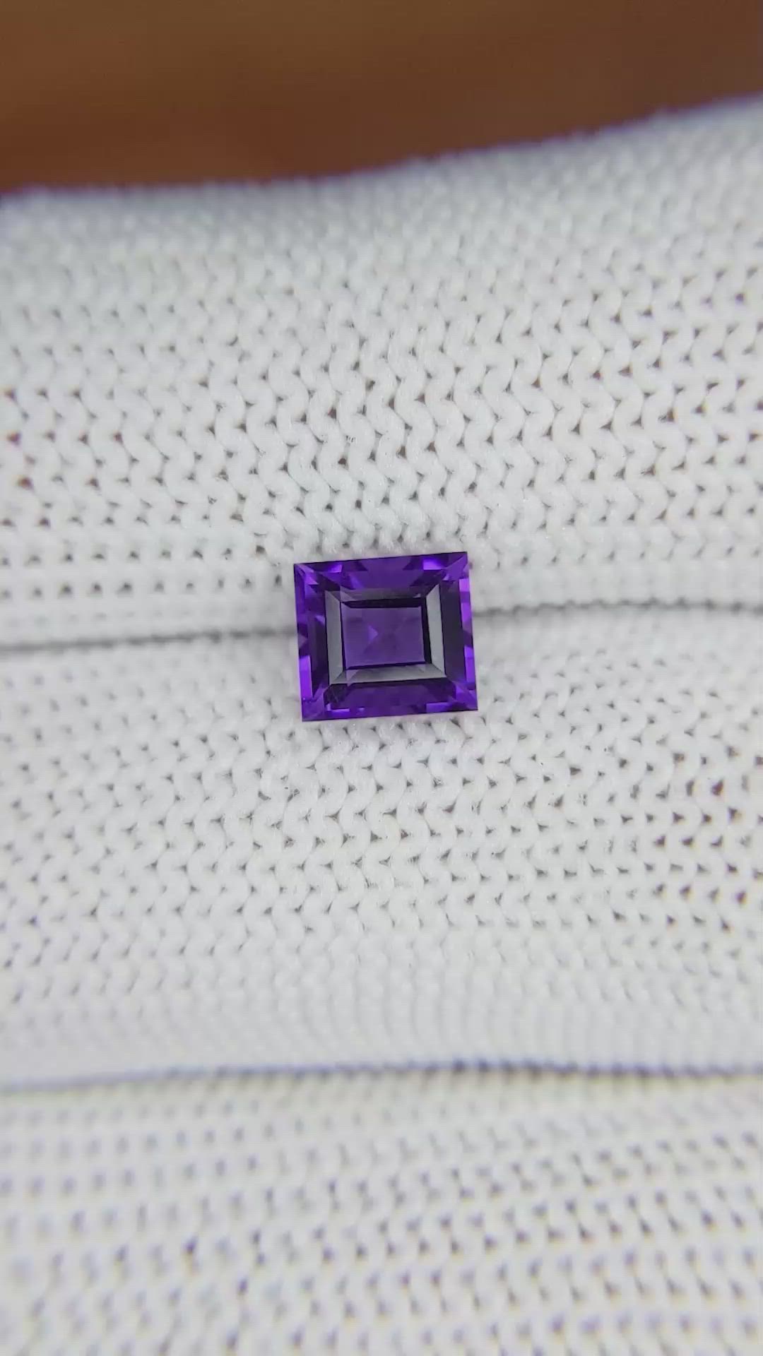 1.04 Ct. Amethyst from Brazil Size Video
