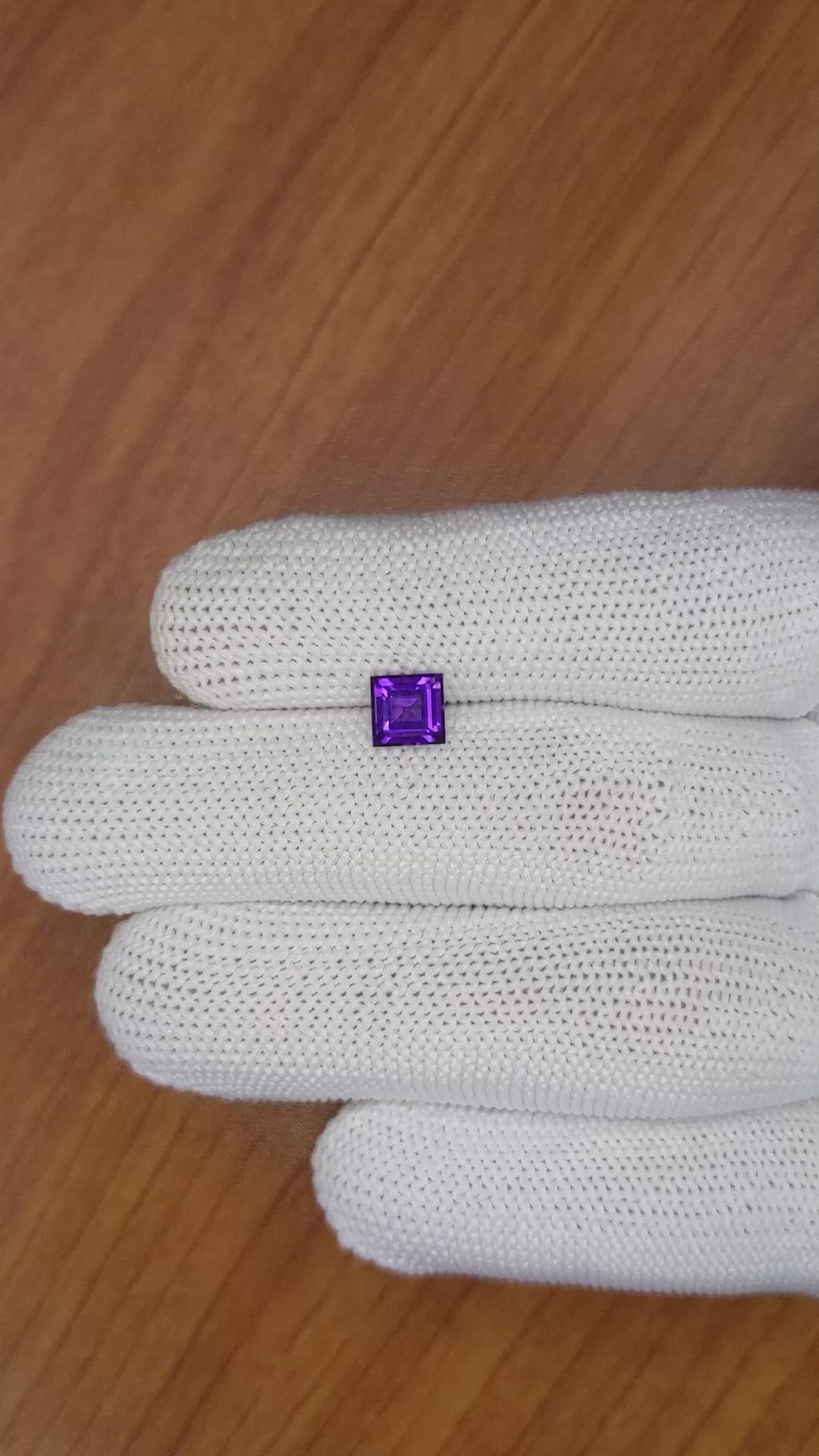 0.92 Ct. Amethyst from Brazil Size Video