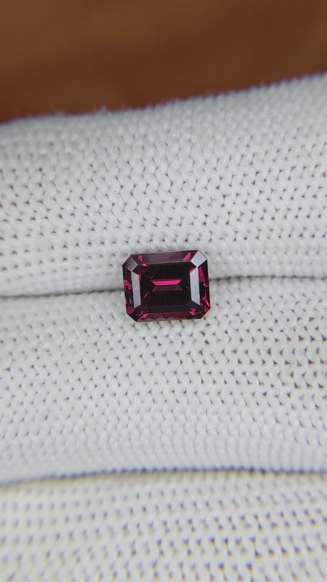 1.80 Ct. Garnet from Ceylon (Sri Lanka) Size Video