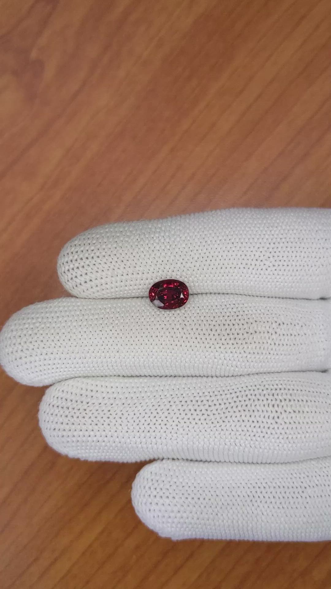 2.22 Ct. Garnet from Ceylon (Sri Lanka) Size Video