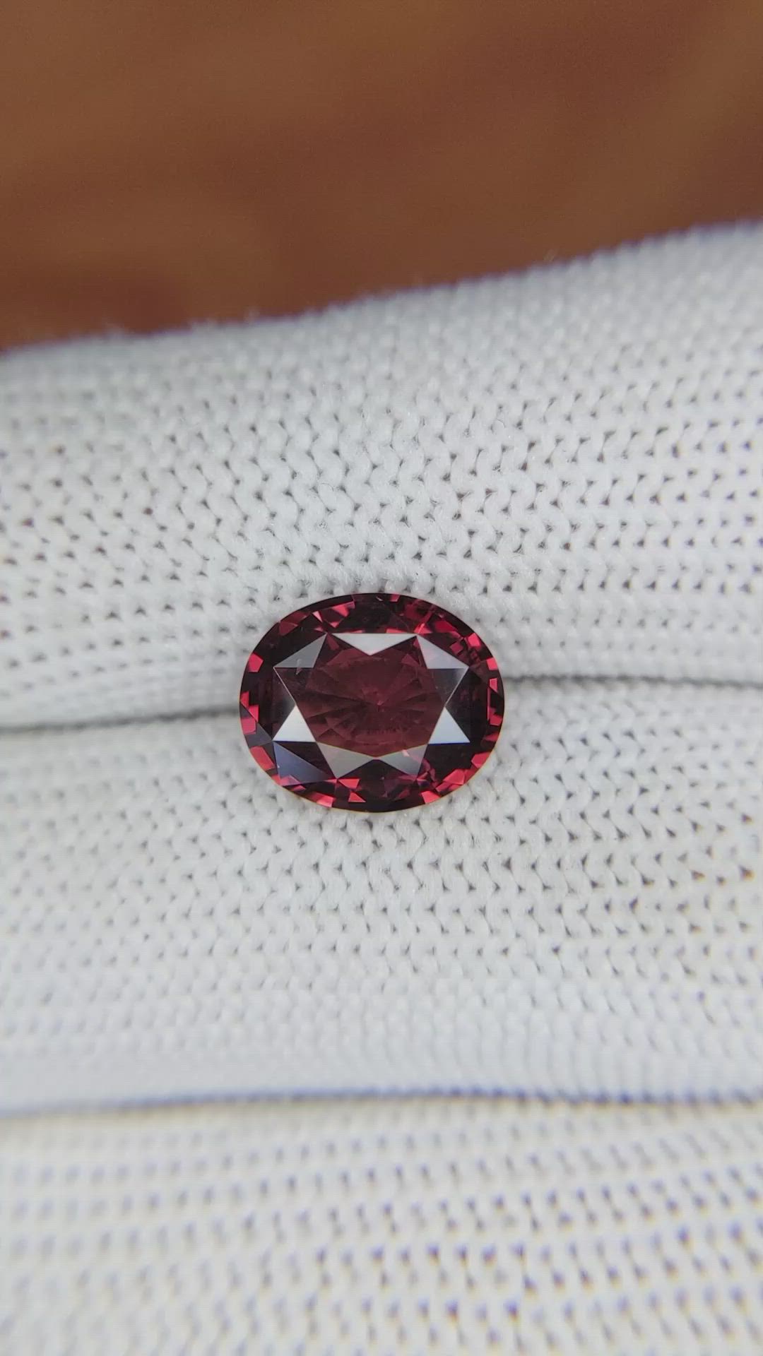 3.82 Ct. Garnet from Ceylon (Sri Lanka) Size Video