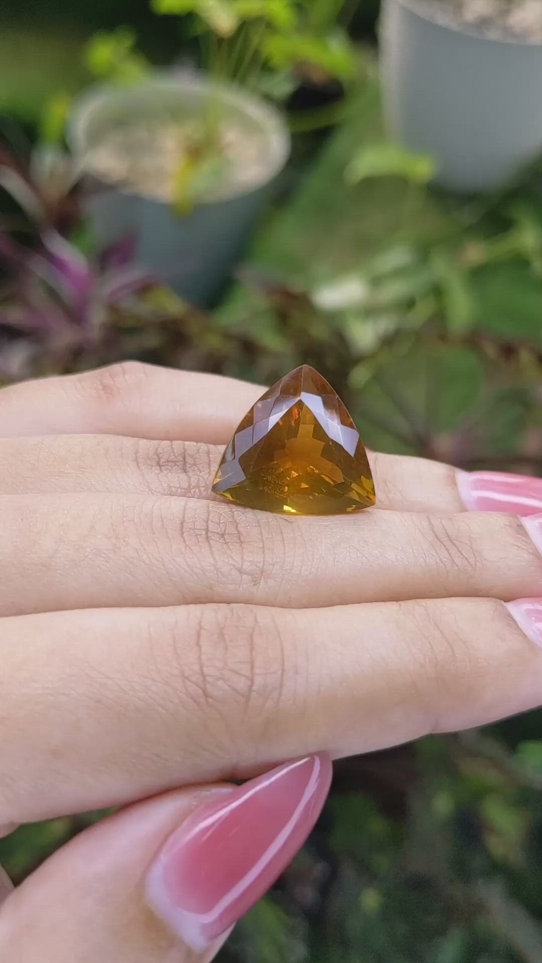 19.88 Ct. Citrine from Brazil Size Video