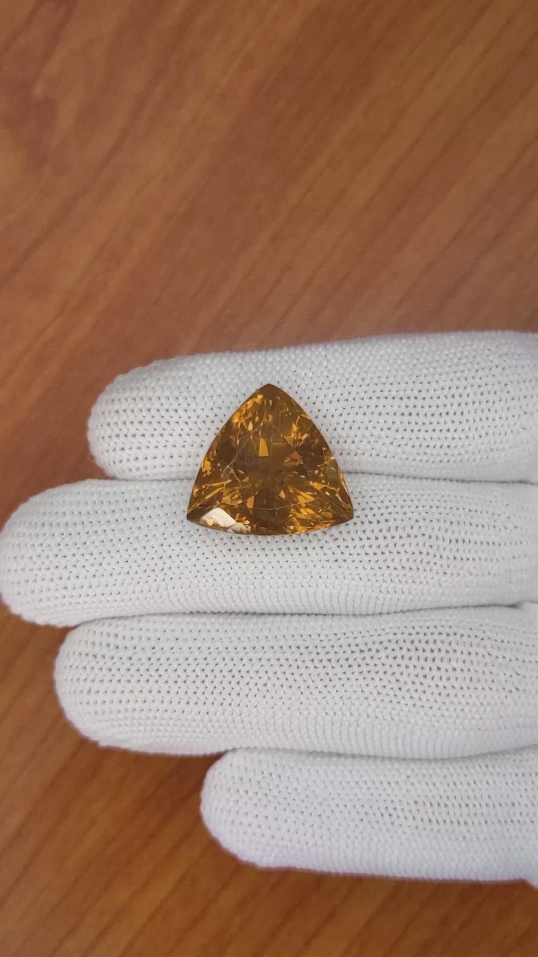 19.88 Ct. Citrine from Brazil Size Video