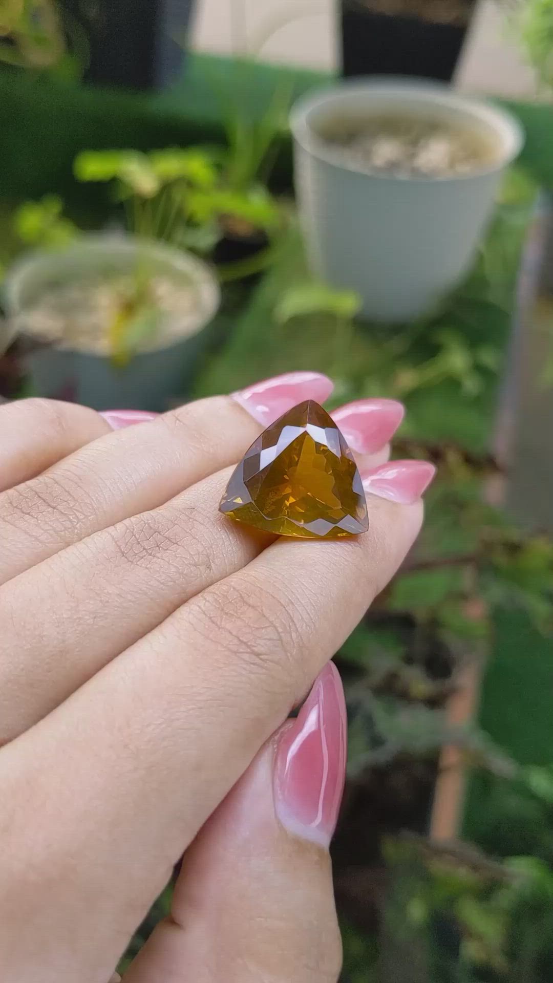 19.88 Ct. Citrine from Brazil Size Video
