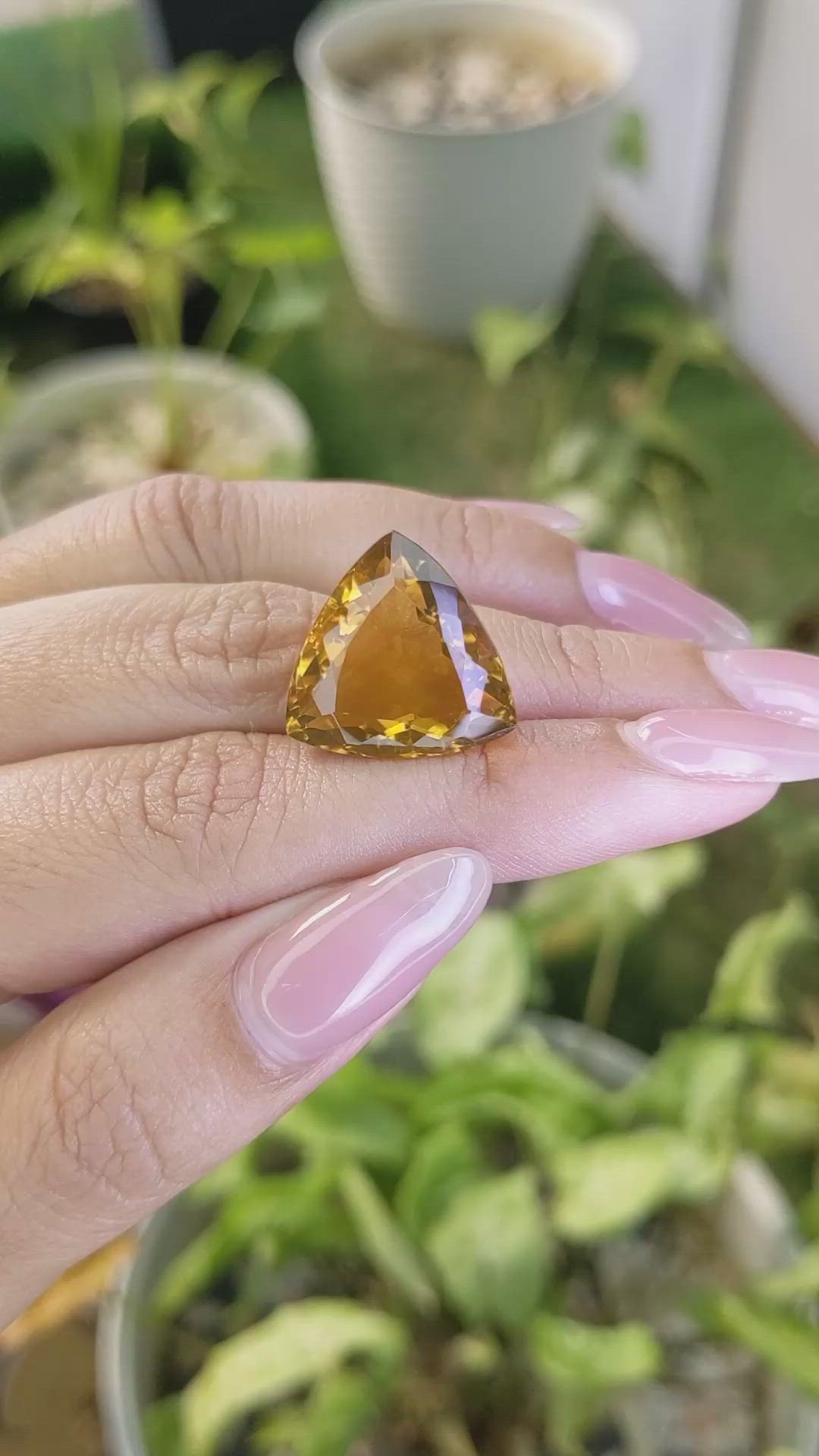18.27 Ct. Citrine from Brazil Size Video
