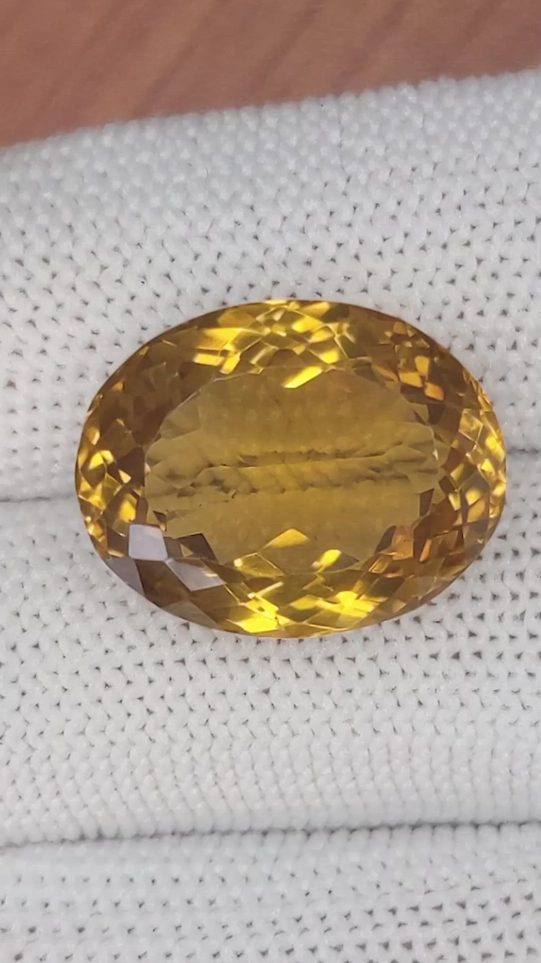 19.06 Ct. Citrine from Brazil Size Video