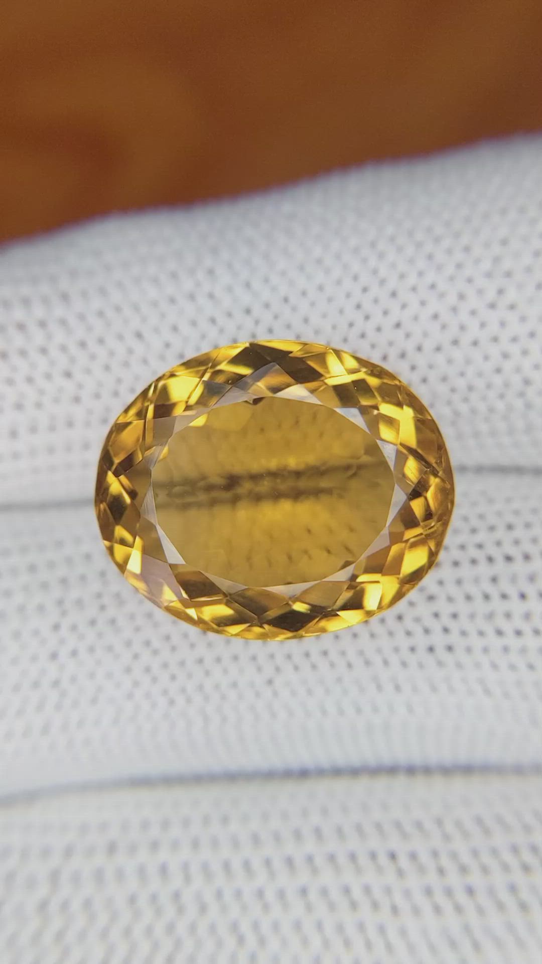 19.03 Ct. Citrine from Brazil Size Video