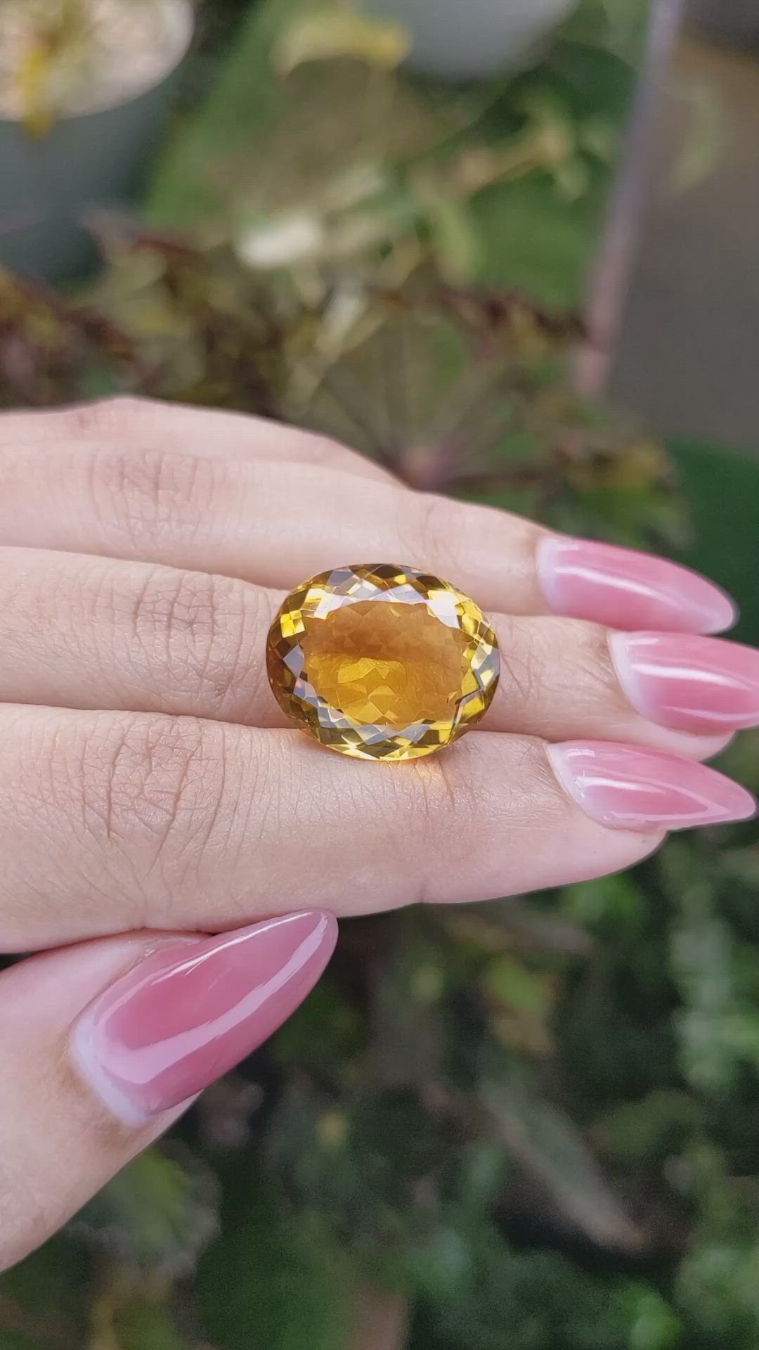 19.03 Ct. Citrine from Brazil Size Video