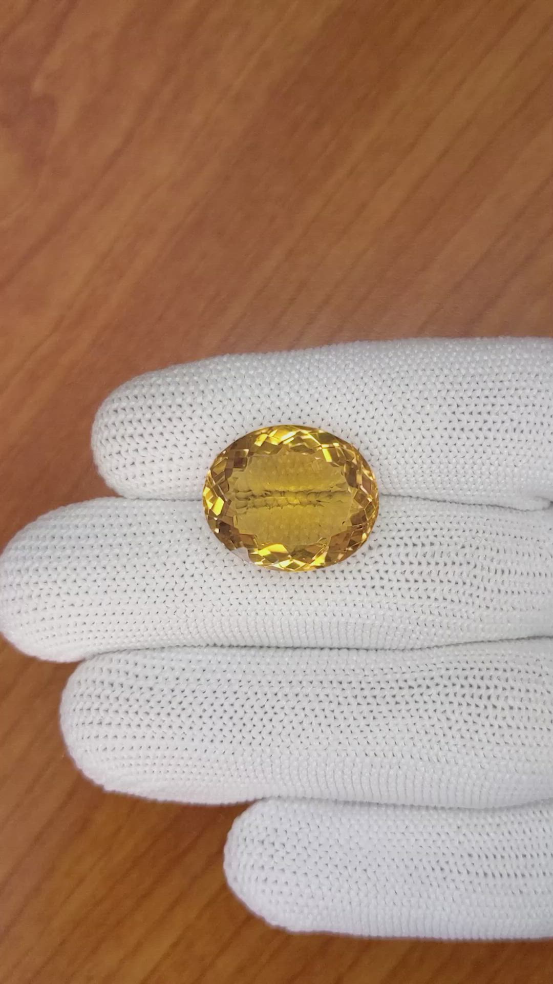 19.03 Ct. Citrine from Brazil Size Video