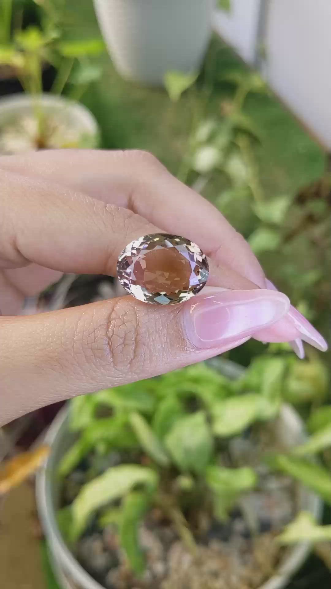 16.93 Ct. Ametrine from Madagascar Size Video