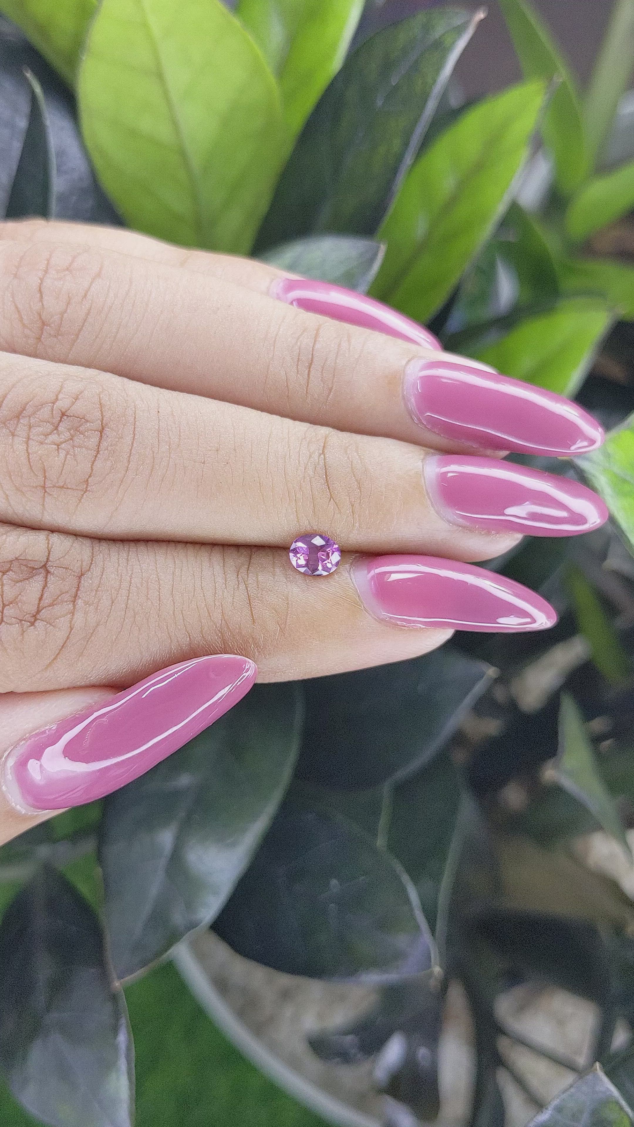 0.38 Ct. Spinel from Ceylon (Sri Lanka) Size Video