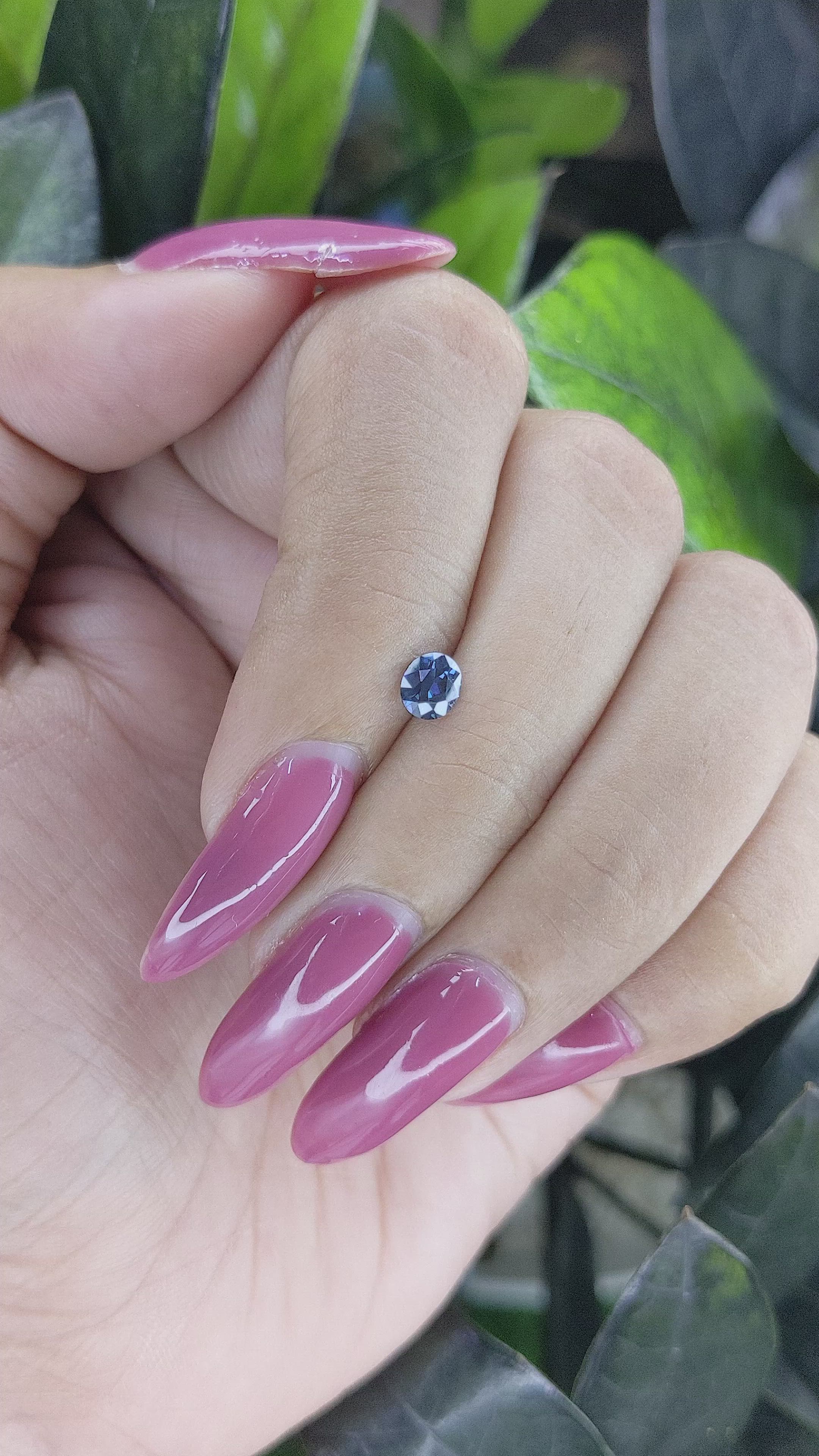 0.44 Ct. Spinel from Ceylon (Sri Lanka) Size Video