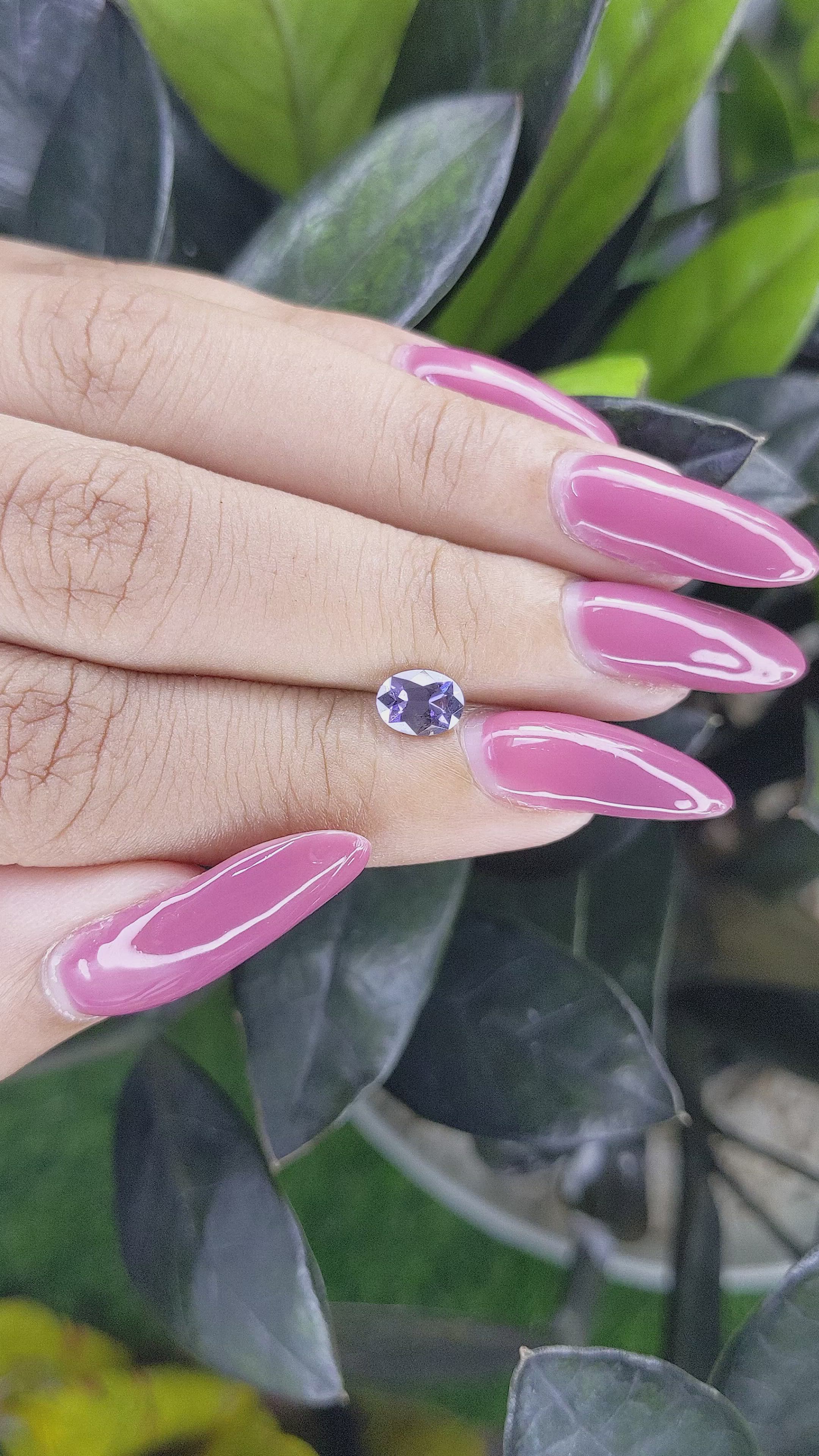 0.75 Ct. Spinel from Ceylon (Sri Lanka) Size Video