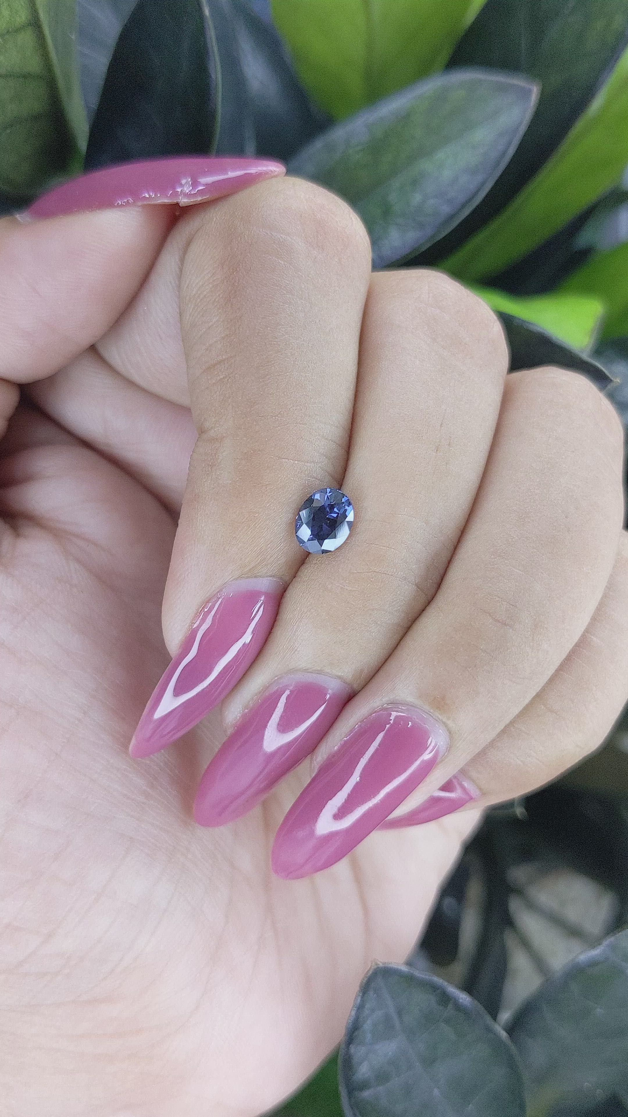 0.85 Ct. Spinel from Ceylon (Sri Lanka) Size Video