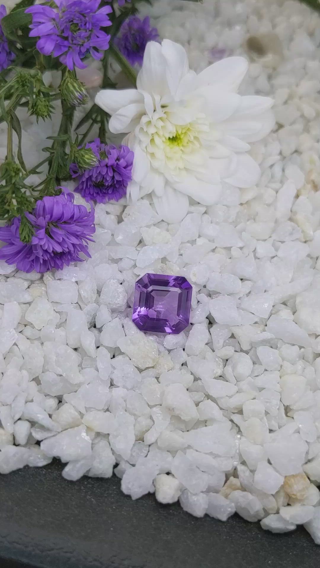 10.66 Ct. Amethyst from Brazil Size Video
