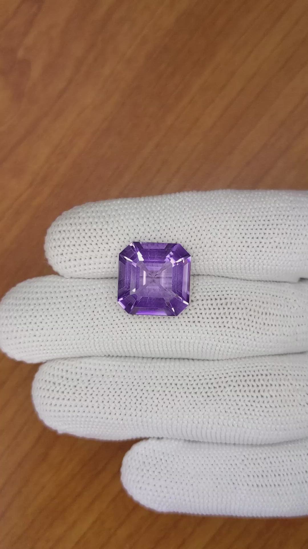 10.66 Ct. Amethyst from Brazil Size Video