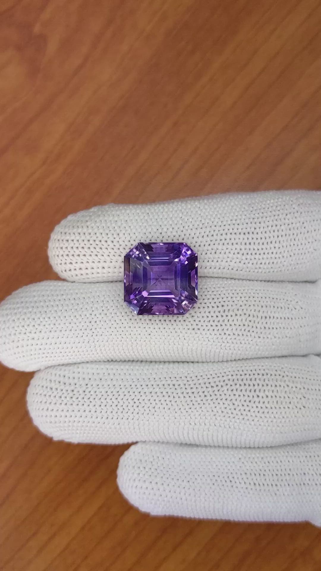 14.12 Ct. Amethyst from Brazil Size Video