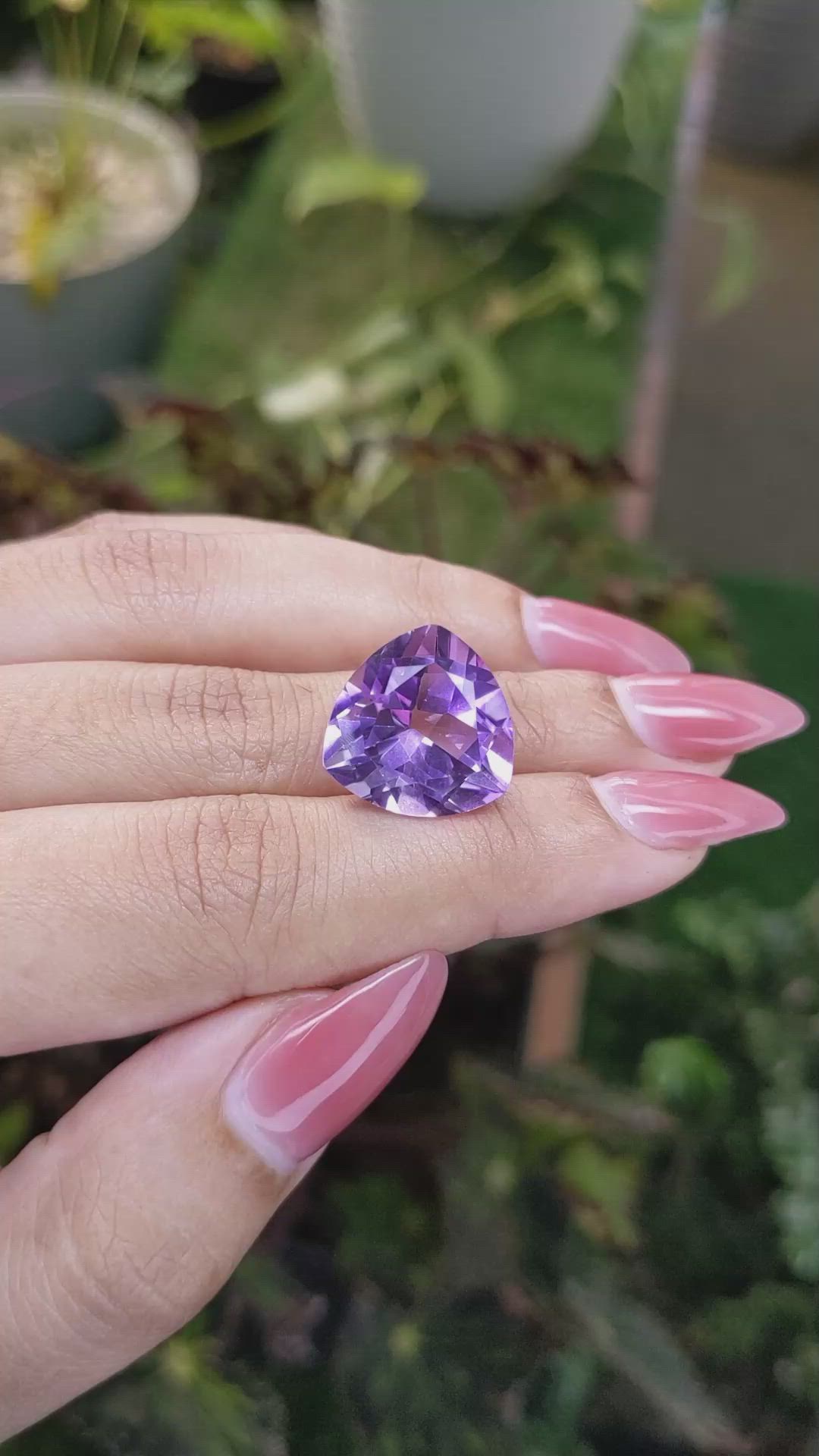 14.02 Ct. Amethyst from Brazil Size Video