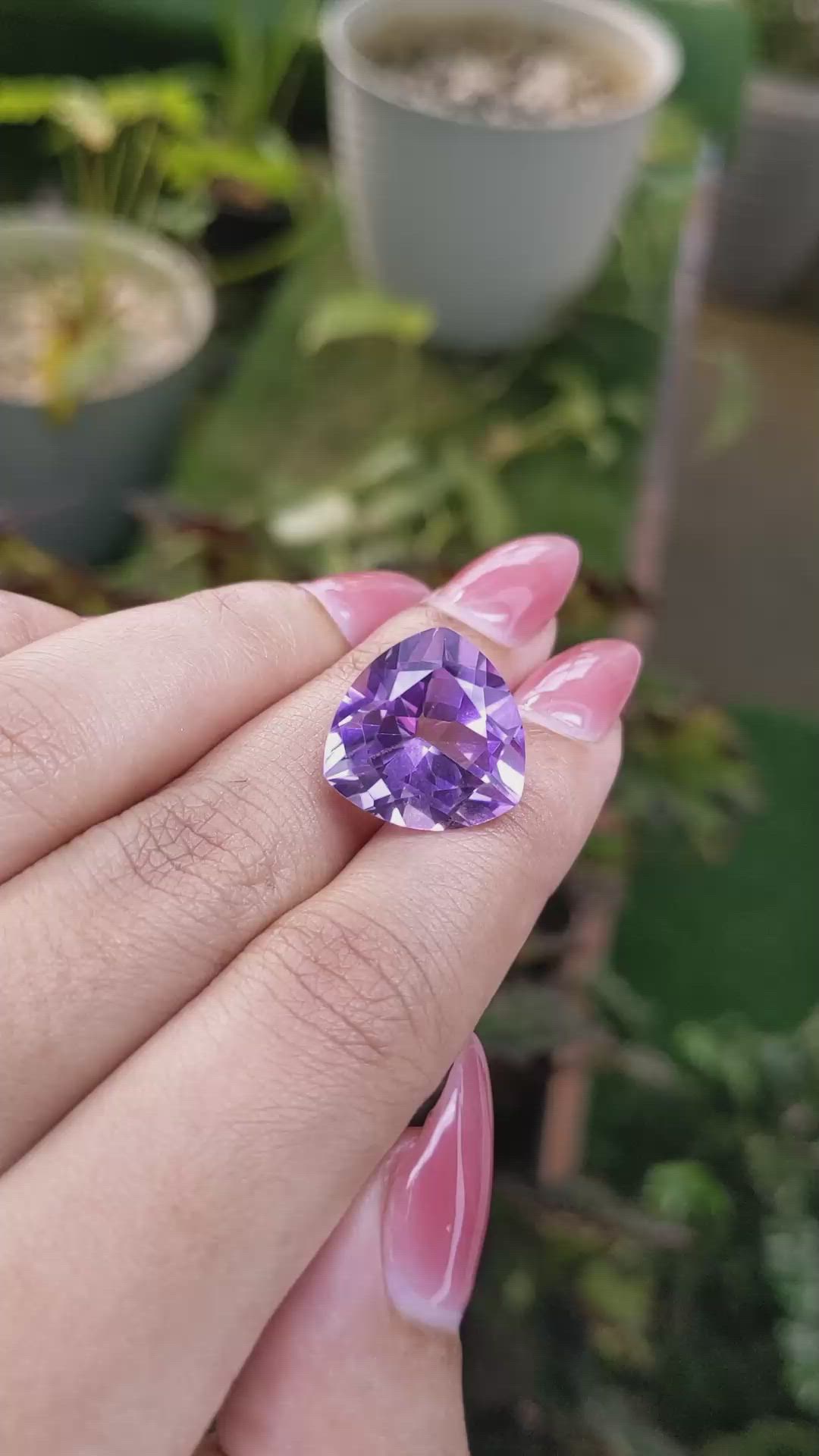 14.02 Ct. Amethyst from Brazil Size Video