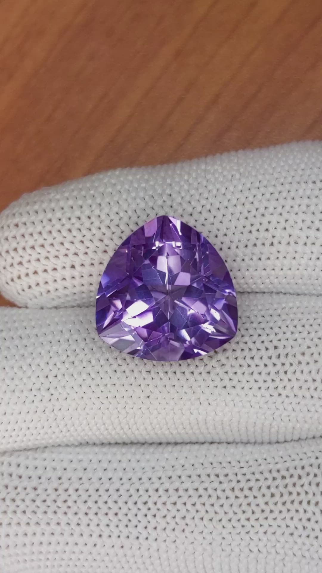 14.02 Ct. Amethyst from Brazil Size Video