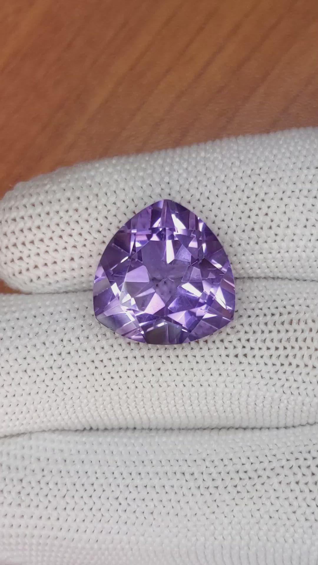 12.83 Ct. Amethyst from Brazil Size Video