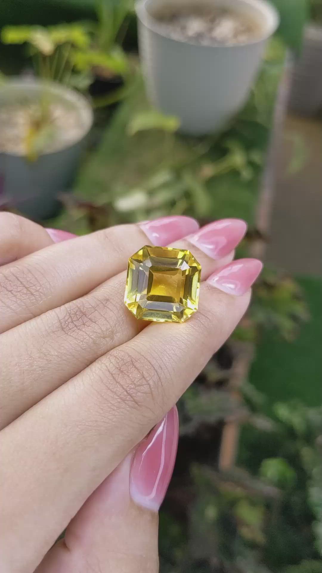 18.07 Ct. Citrine from Brazil Size Video