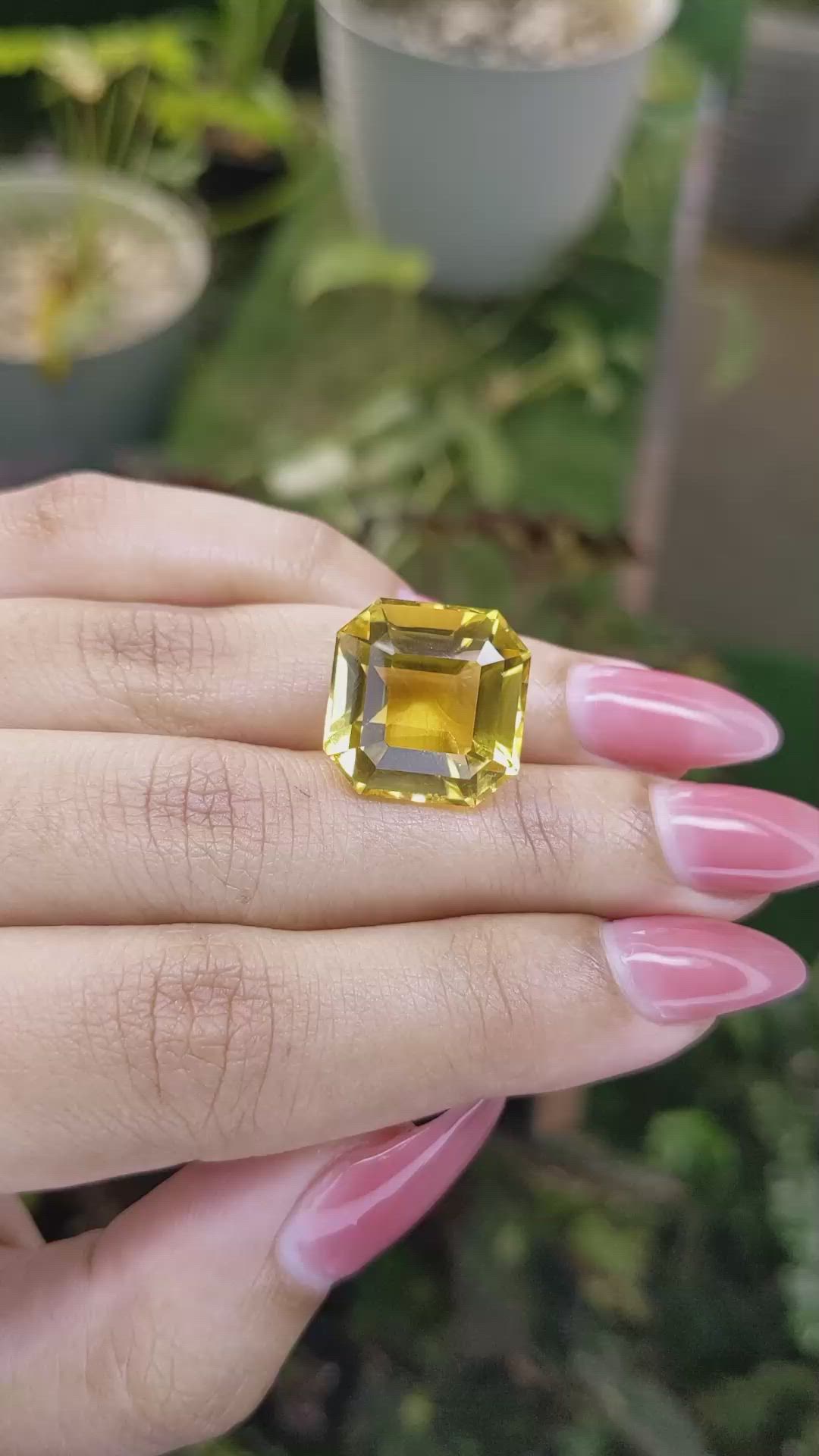 18.07 Ct. Citrine from Brazil Size Video