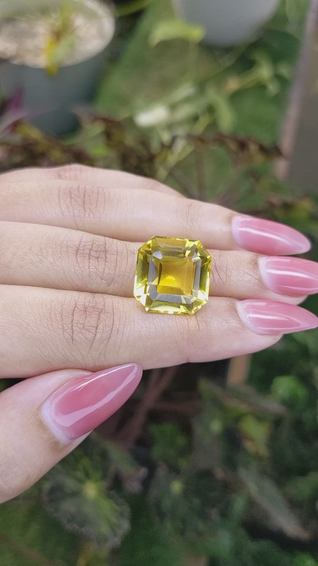 18.07 Ct. Citrine from Brazil Size Video