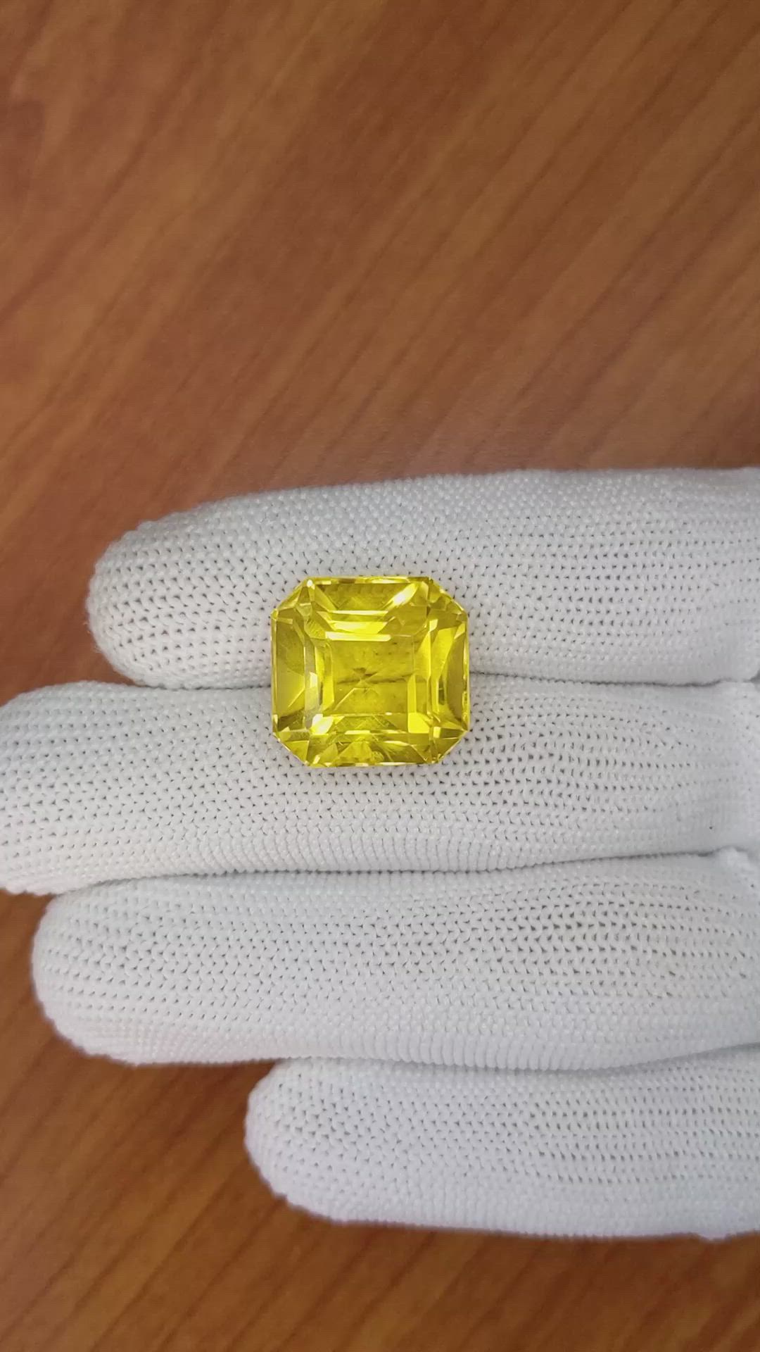 20.28 Ct. Citrine from Brazil Size Video