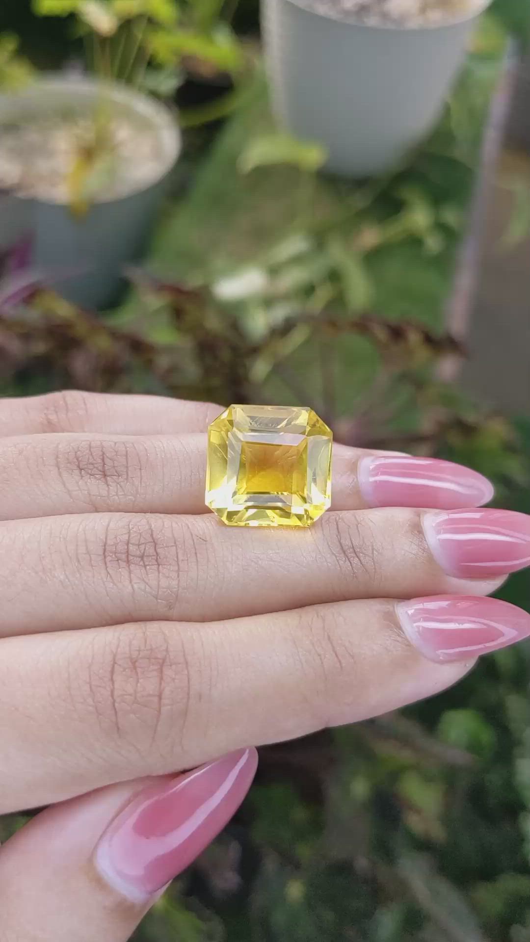 20.28 Ct. Citrine from Brazil Size Video